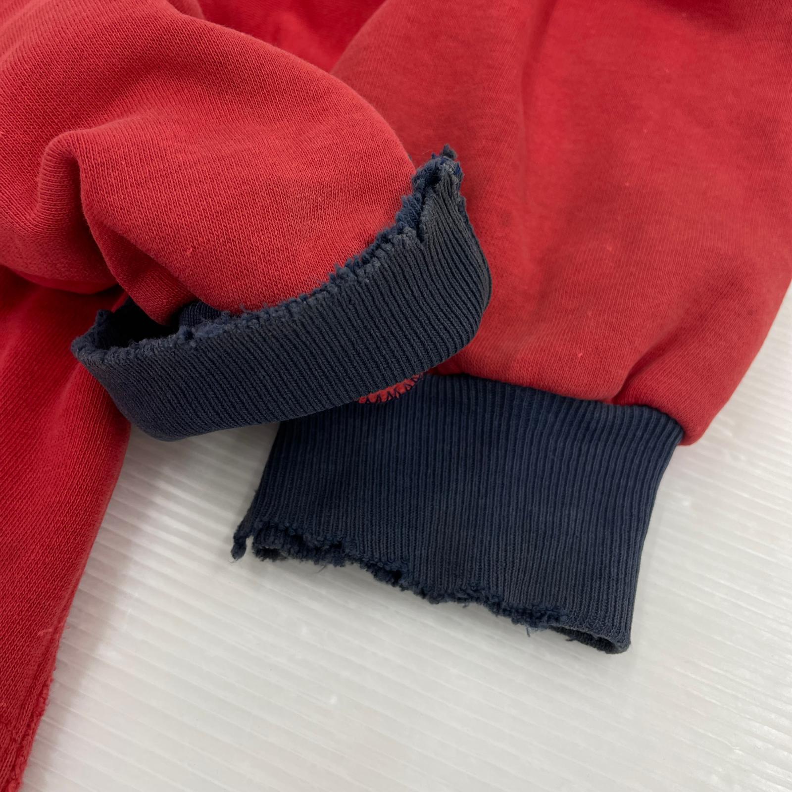 ジャケット USA製 スウェットジャ0ケット RED M M レッド