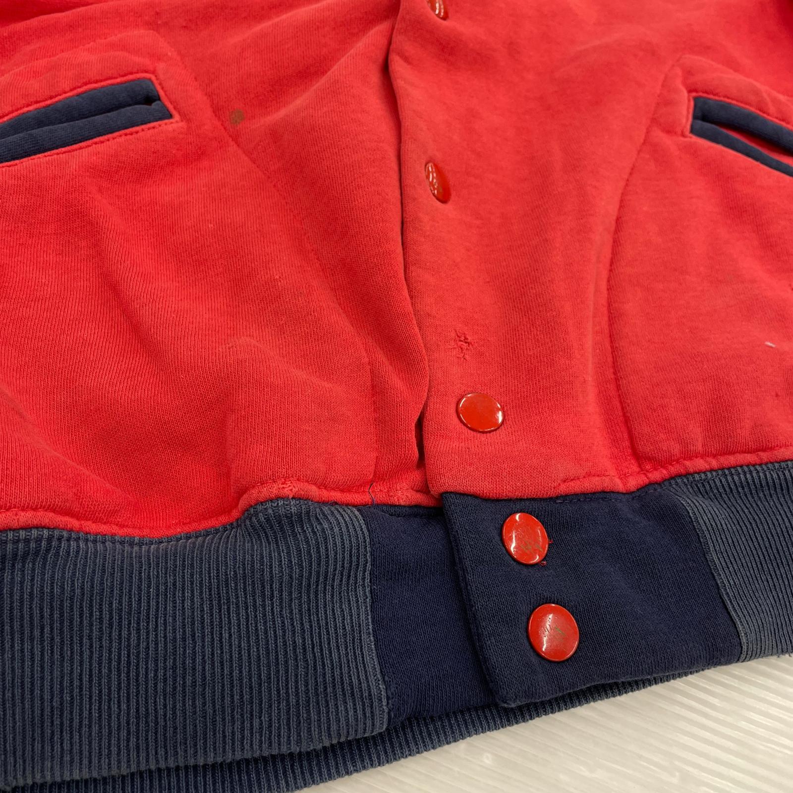 ジャケット USA製 スウェットジャ0ケット RED M M レッド