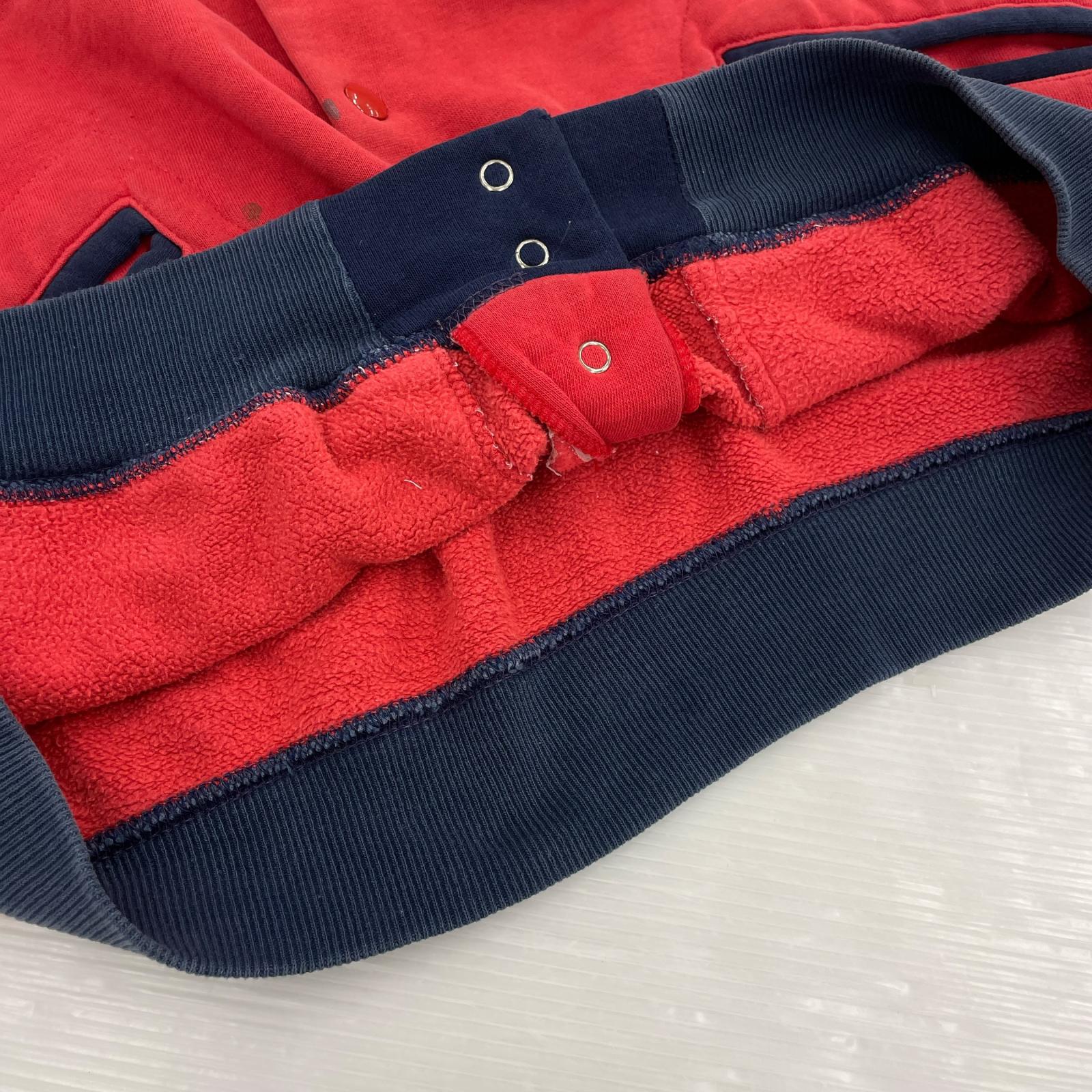 ジャケット USA製 スウェットジャ0ケット RED M M レッド