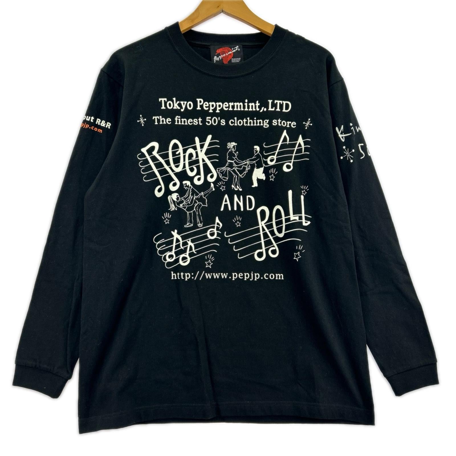 長袖Tシャツ TOKYO PEPPERMINT ブラック (M) M ブラック