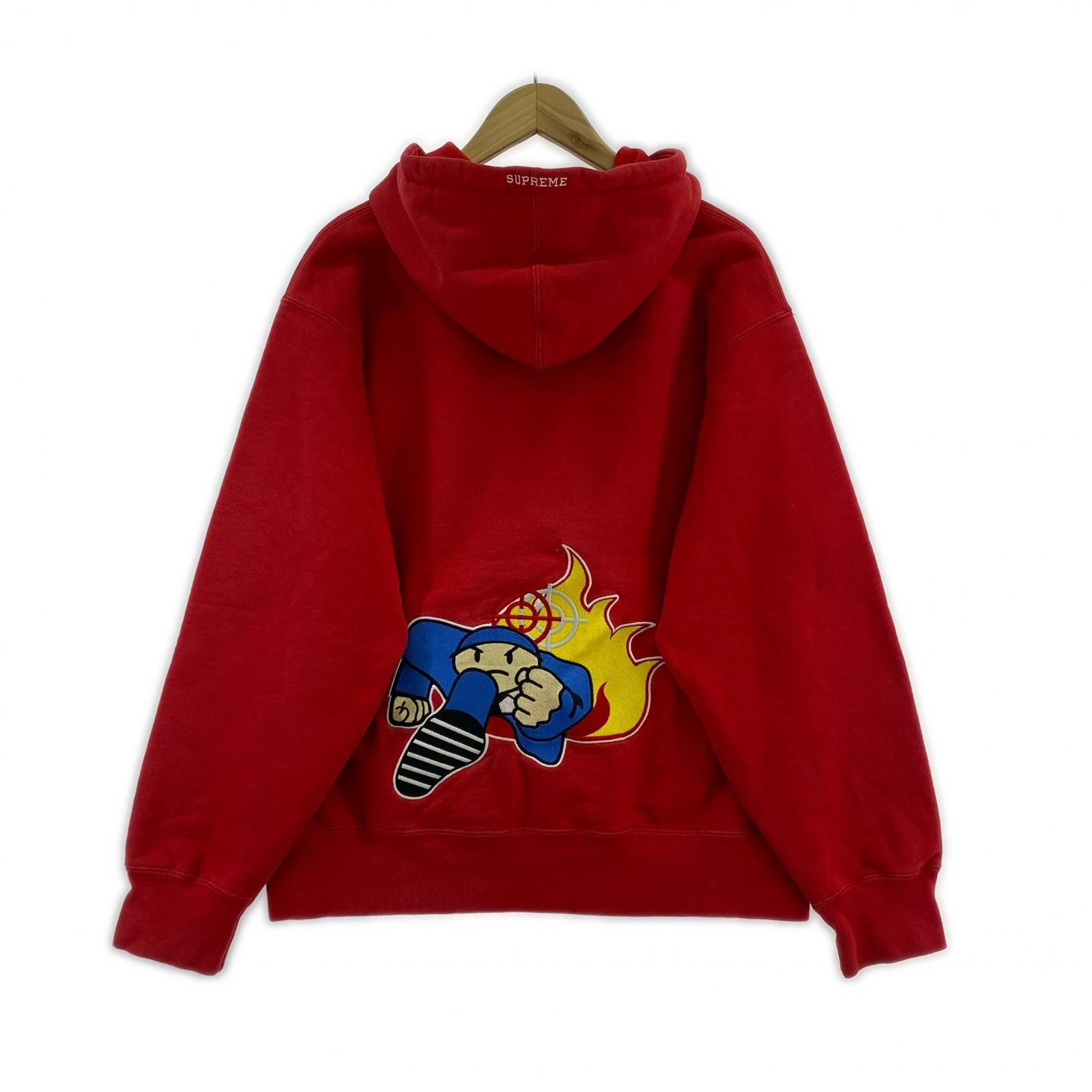 パーカー Duck Down Records Hooded Sweatshirt 赤 M M