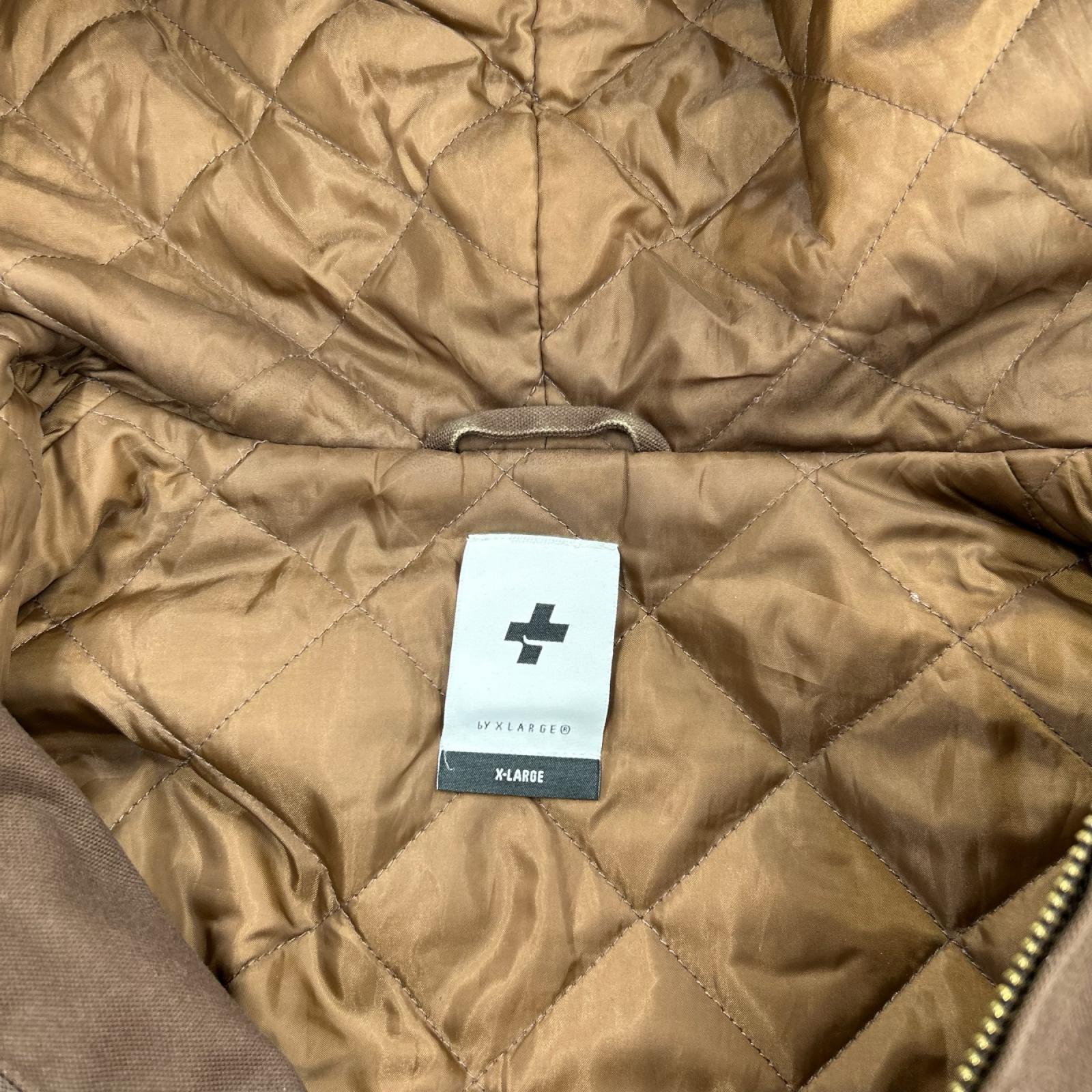 ブルゾン PLUSLbyXLARGE PLACTIVEJACKET 茶 (XL) ブラウン
