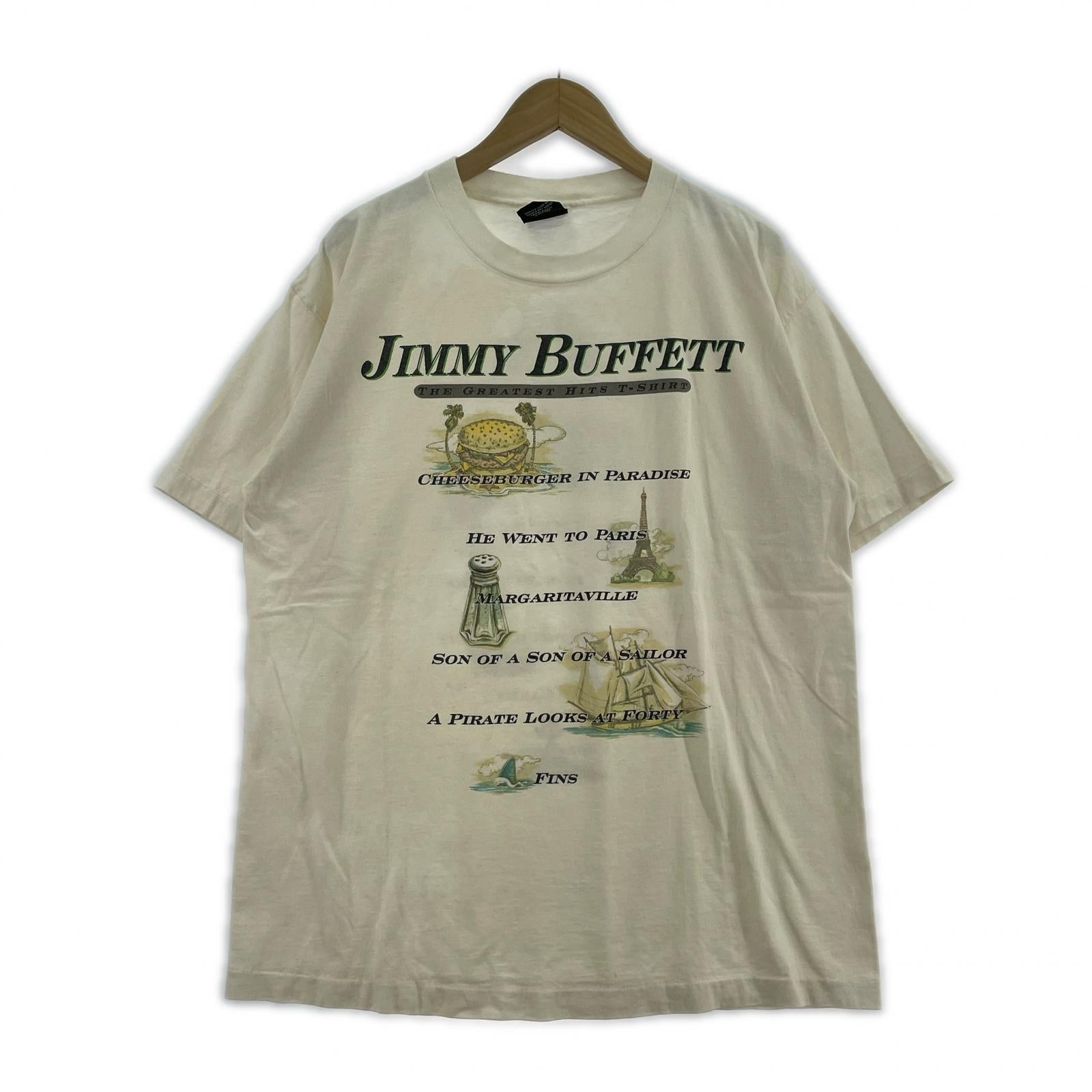 半袖Tシャツ 90s USA製 jimmybuffett giant タグ XL ホワイト