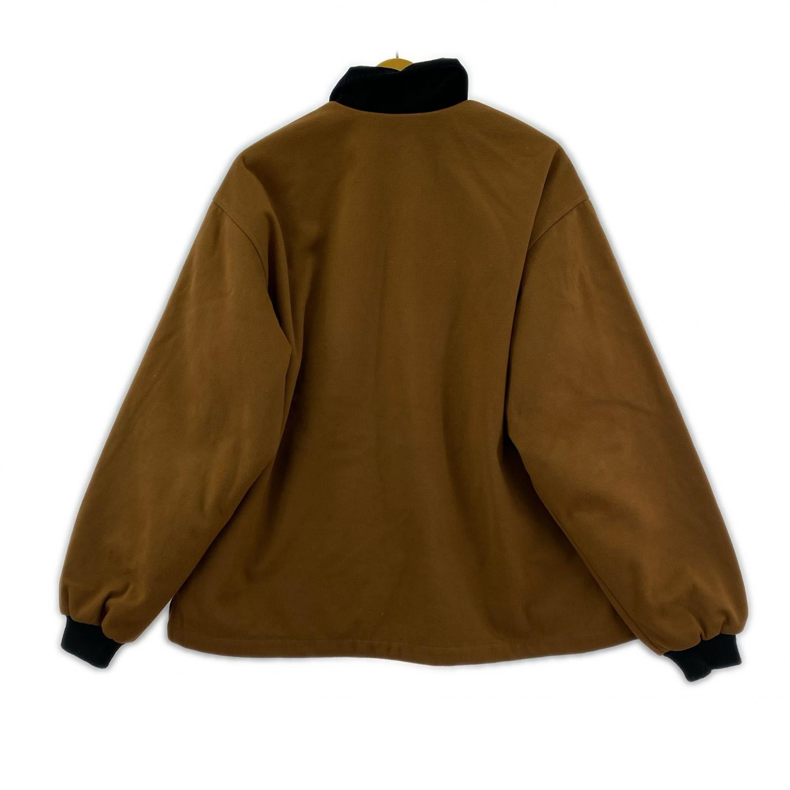 ジャケット QUILTED HALF ZIP SHIRT M BRW M ブラウン
