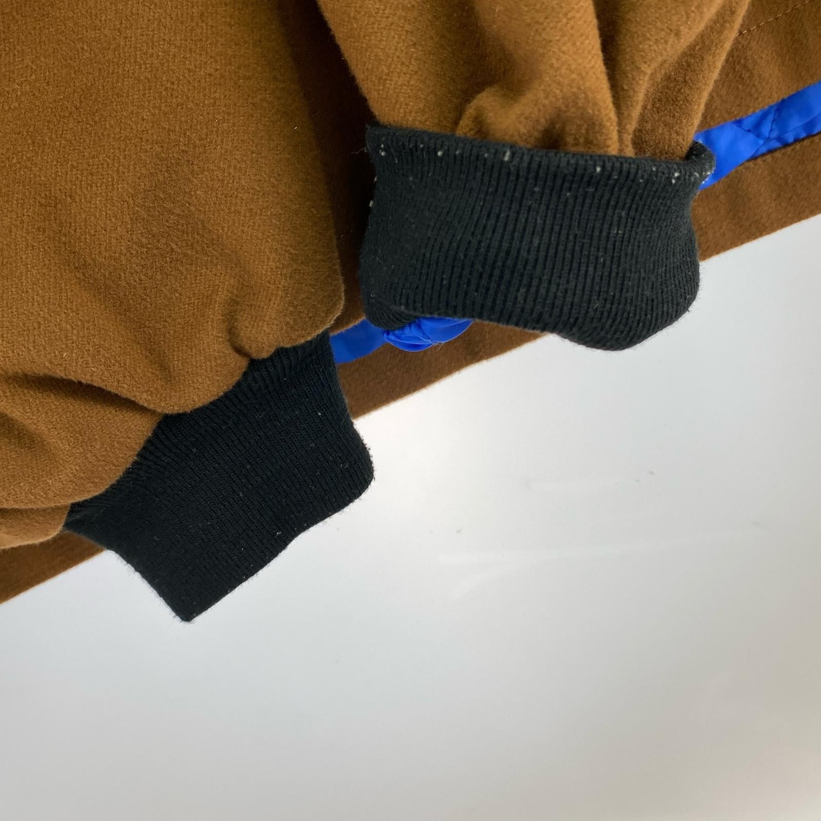 ジャケット QUILTED HALF ZIP SHIRT M BRW M ブラウン