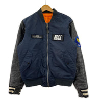 ジャケット 24karats 袖レザー MA-1ジャケット ネイビー M M ネイビー