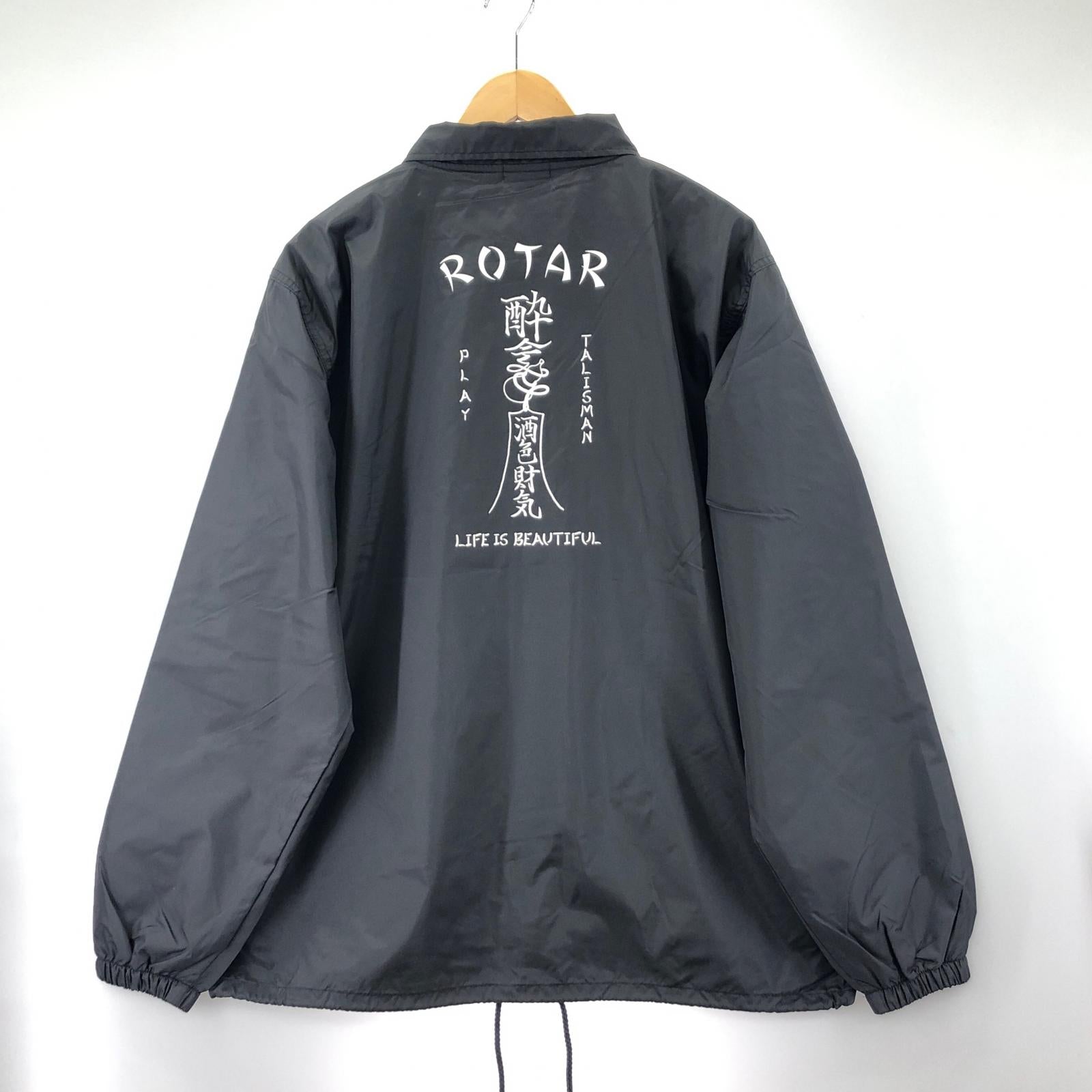 ジャケット ROTAR コーチジャケット XL 黒 LL ブラック
