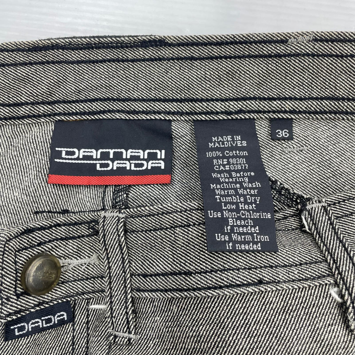 デニムパンツ DAMANI DADA ペインターパンツ ブラック