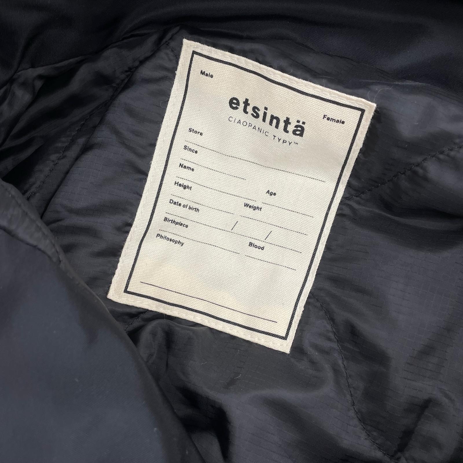 ジャケット etsinta モンスター中綿オーバーコート M M ブラック