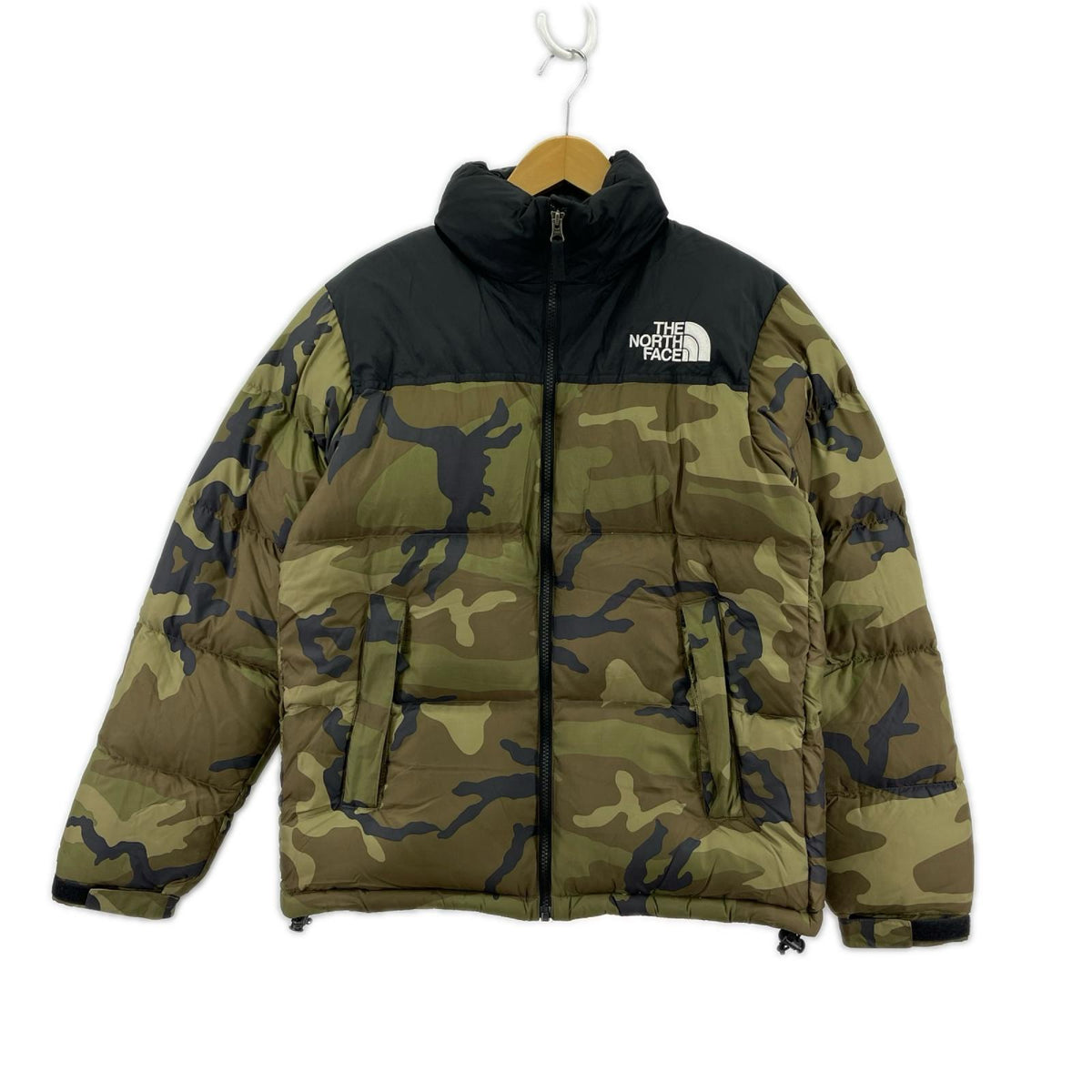 ダウンジャケット nuptse jacket M カモ M