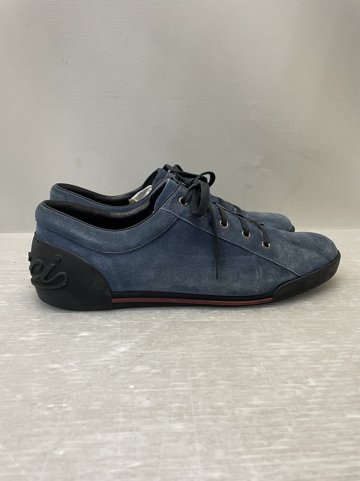 GUCCI スウェードスニーカー 10 1/2 紺