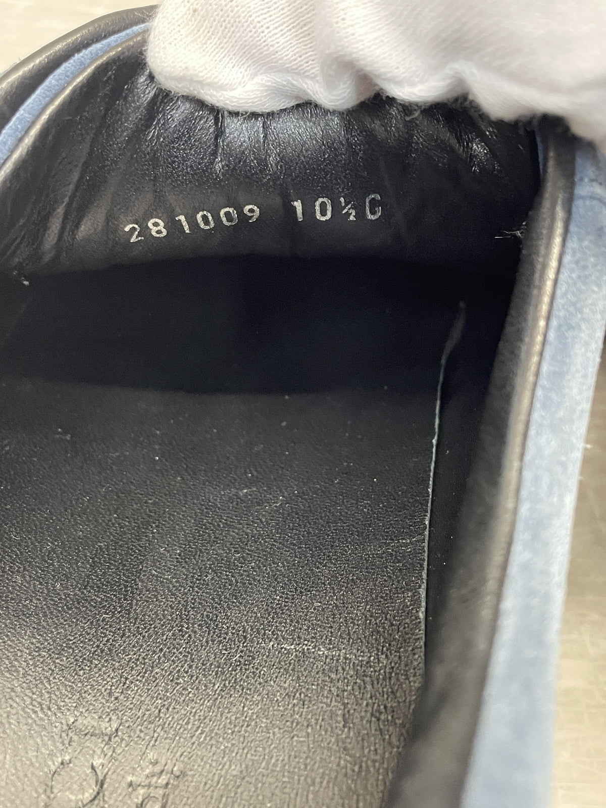 GUCCI スウェードスニーカー 10 1/2 紺
