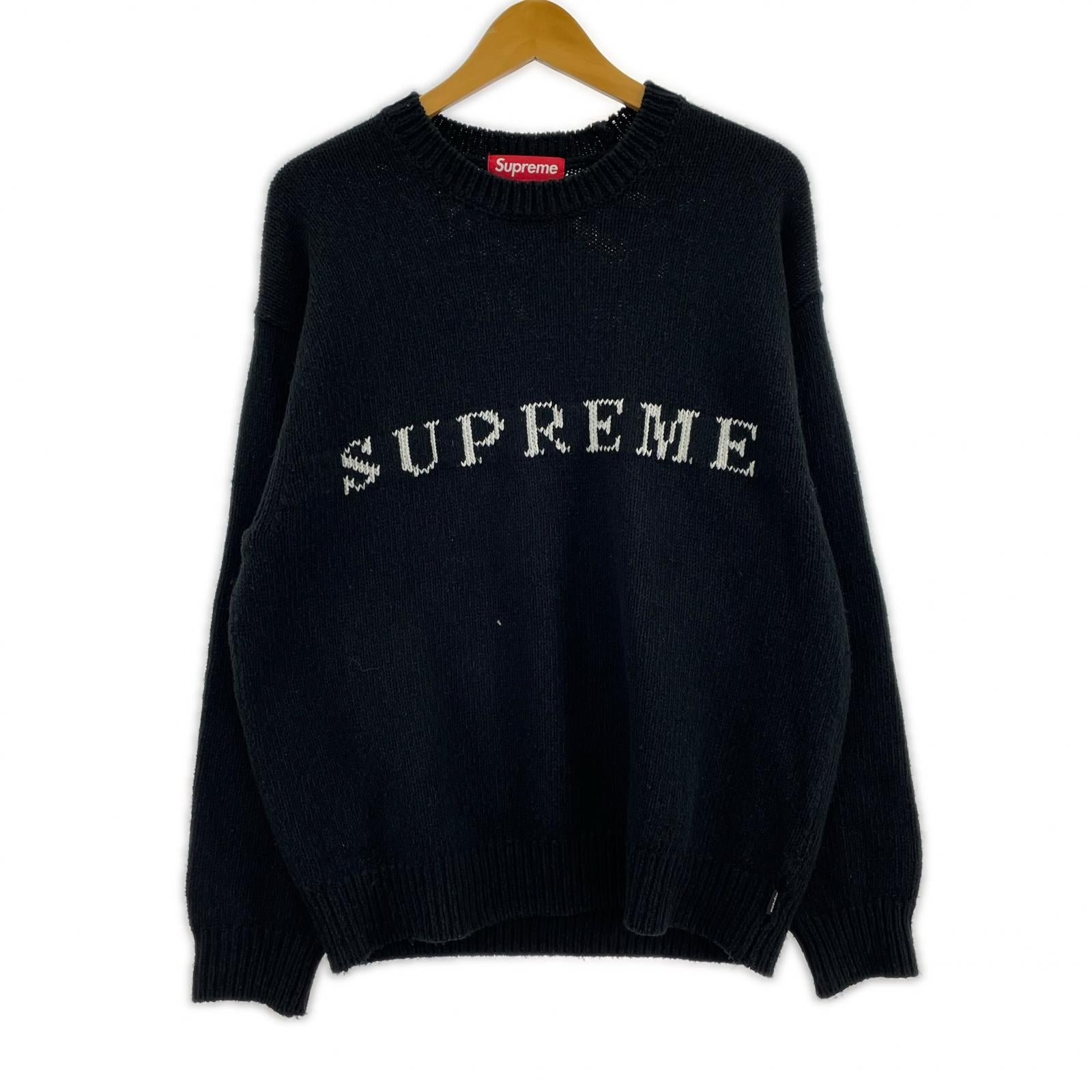ニット 25FW Contrast Logo Sweater 中古 S ブラック