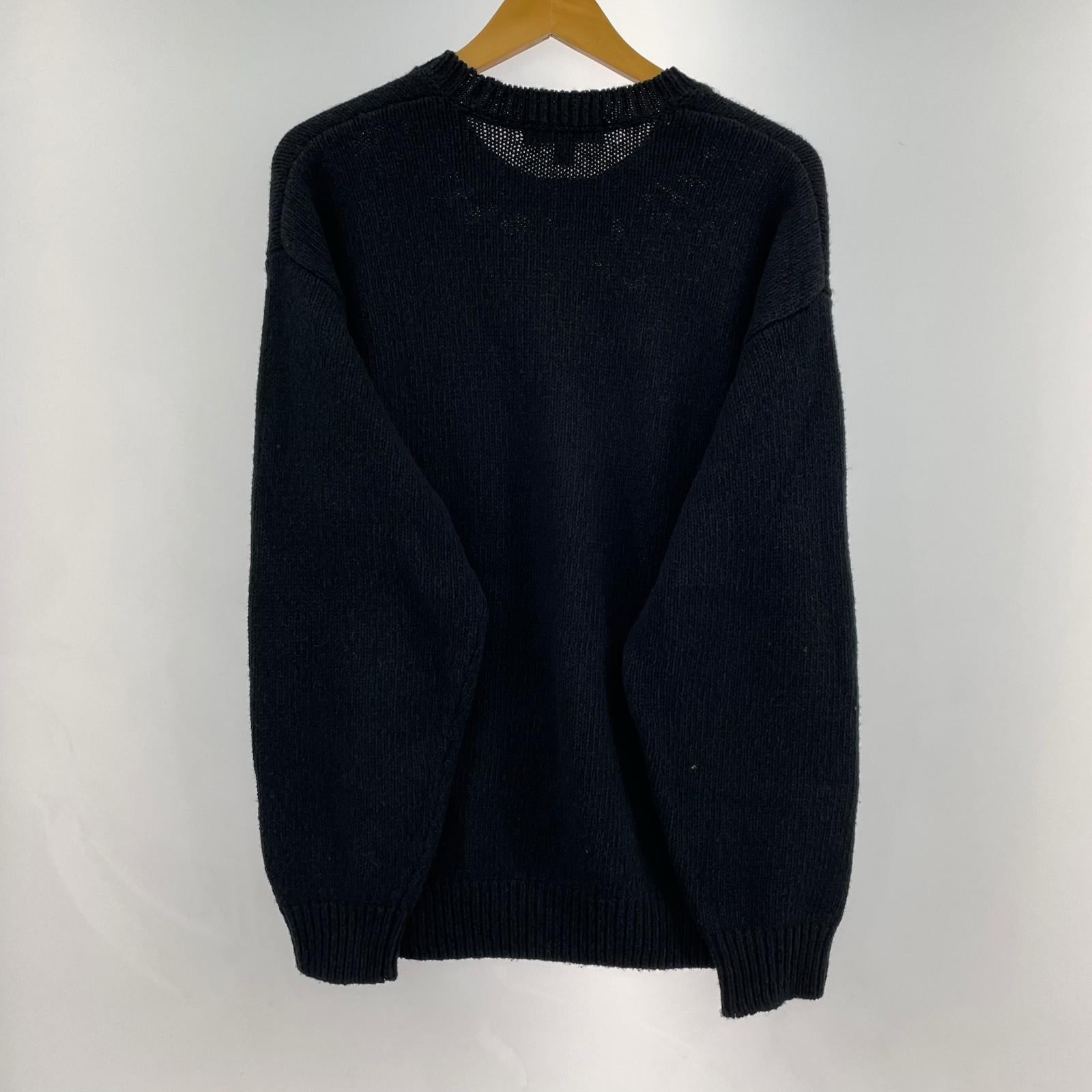 ニット 25FW Contrast Logo Sweater 中古 S ブラック