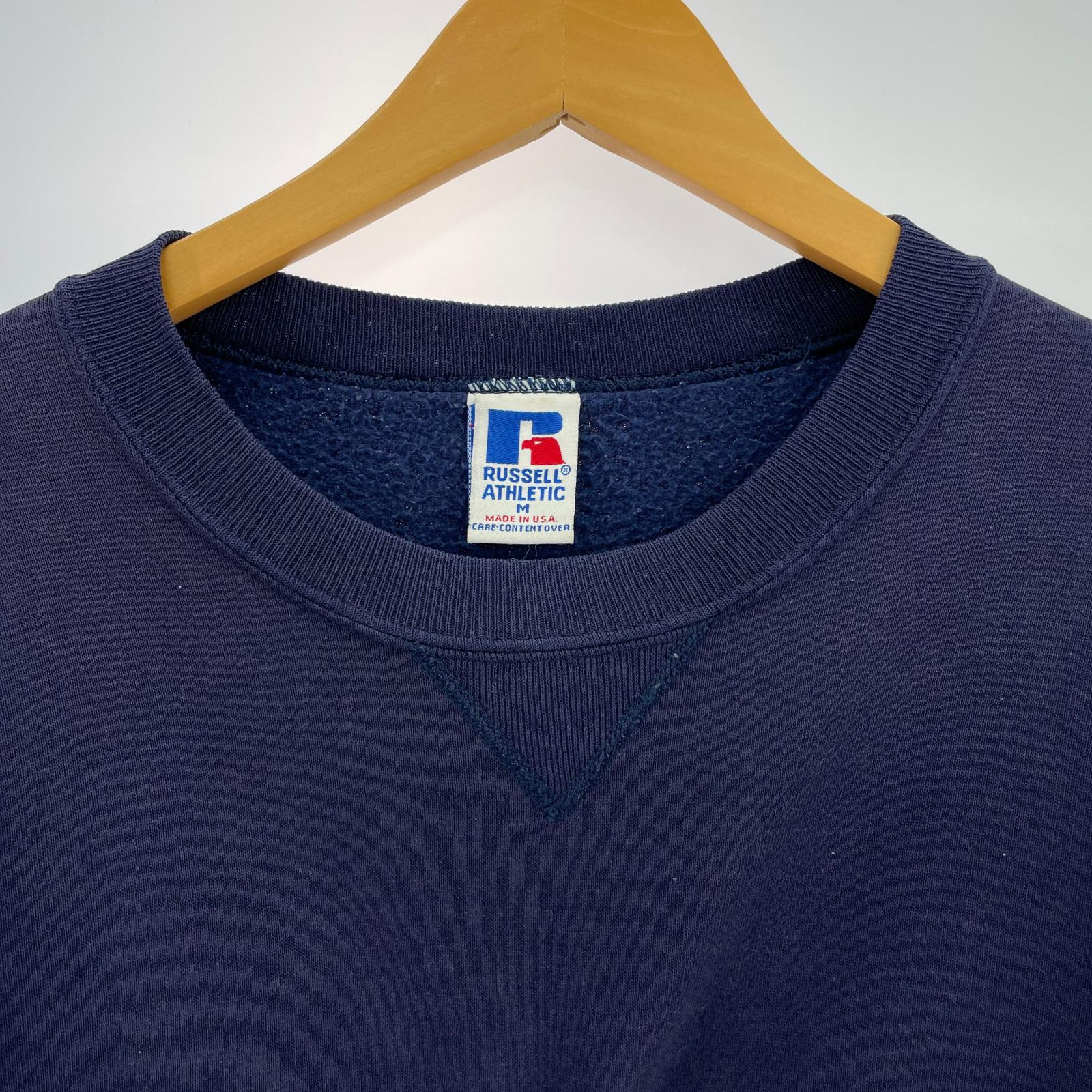 スウェット 90s RUSSELL ATHLETIC USA製 スウェット 紺 (M) M