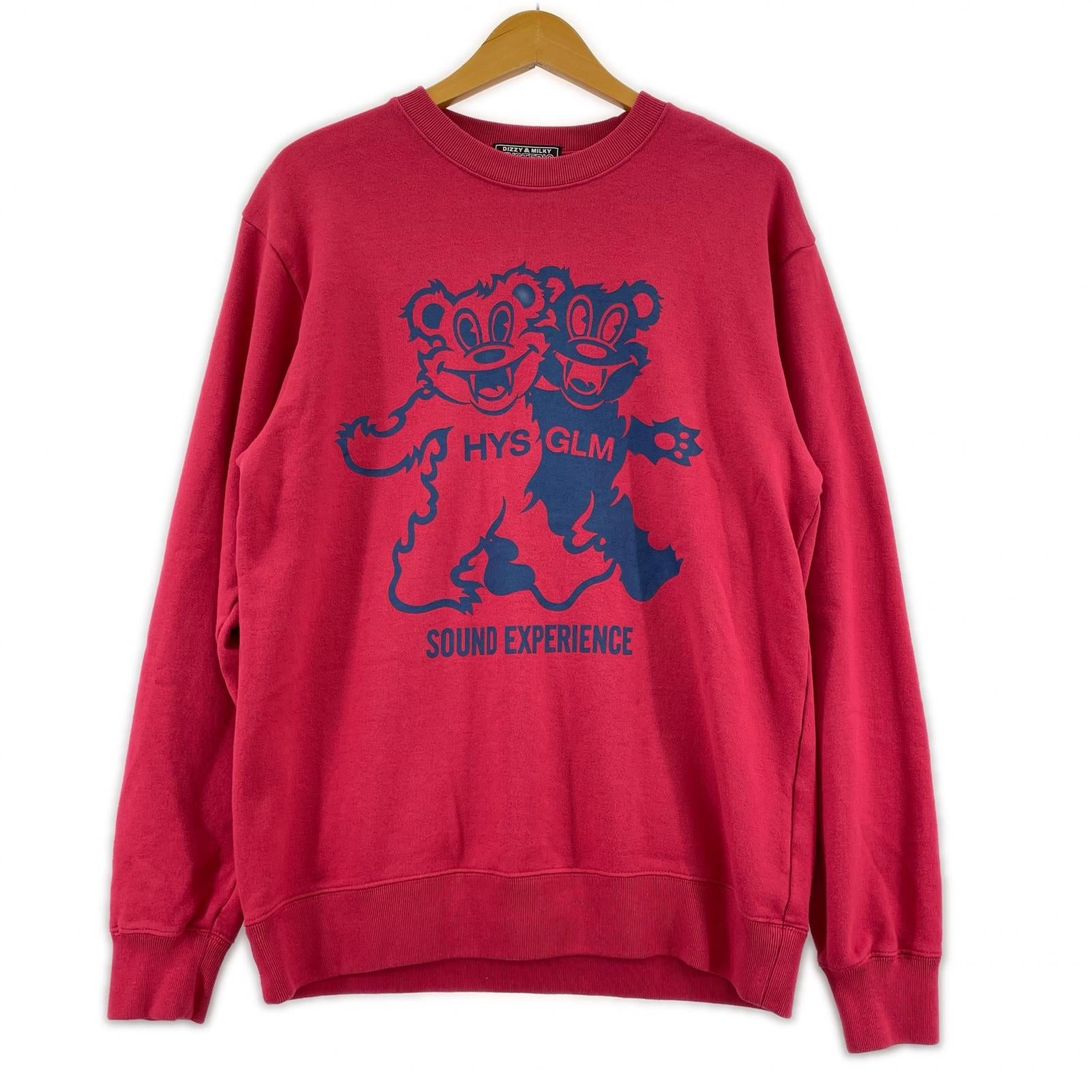 スウェット 02261CS08 FIRE BEAR PARTY M ピンク M ピンク