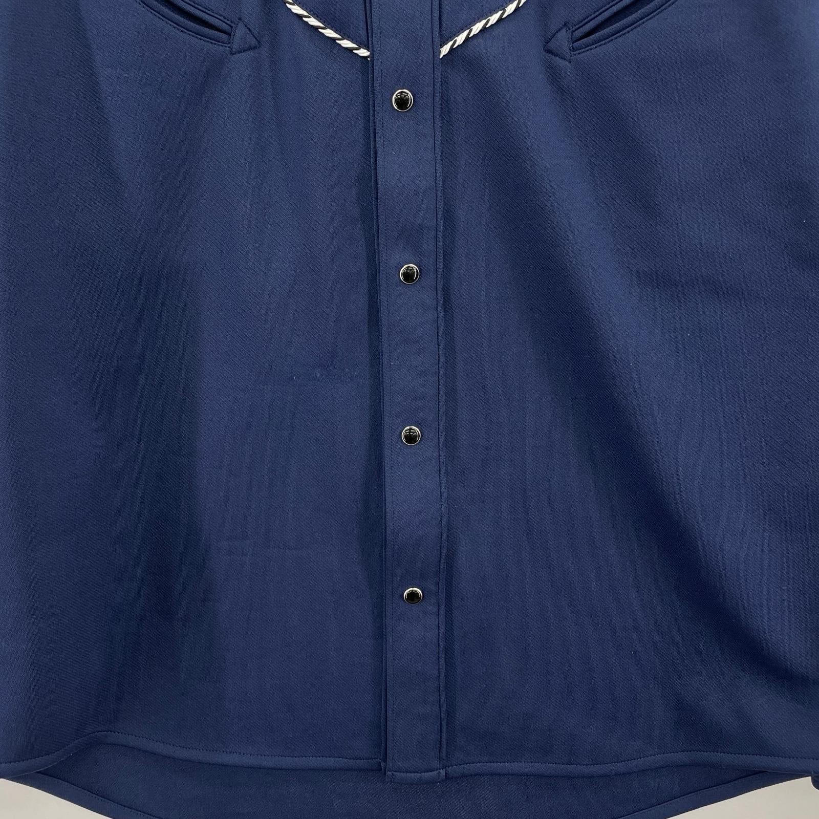 長袖シャツ JERSEY WESTERN SHIRT XL ブルー