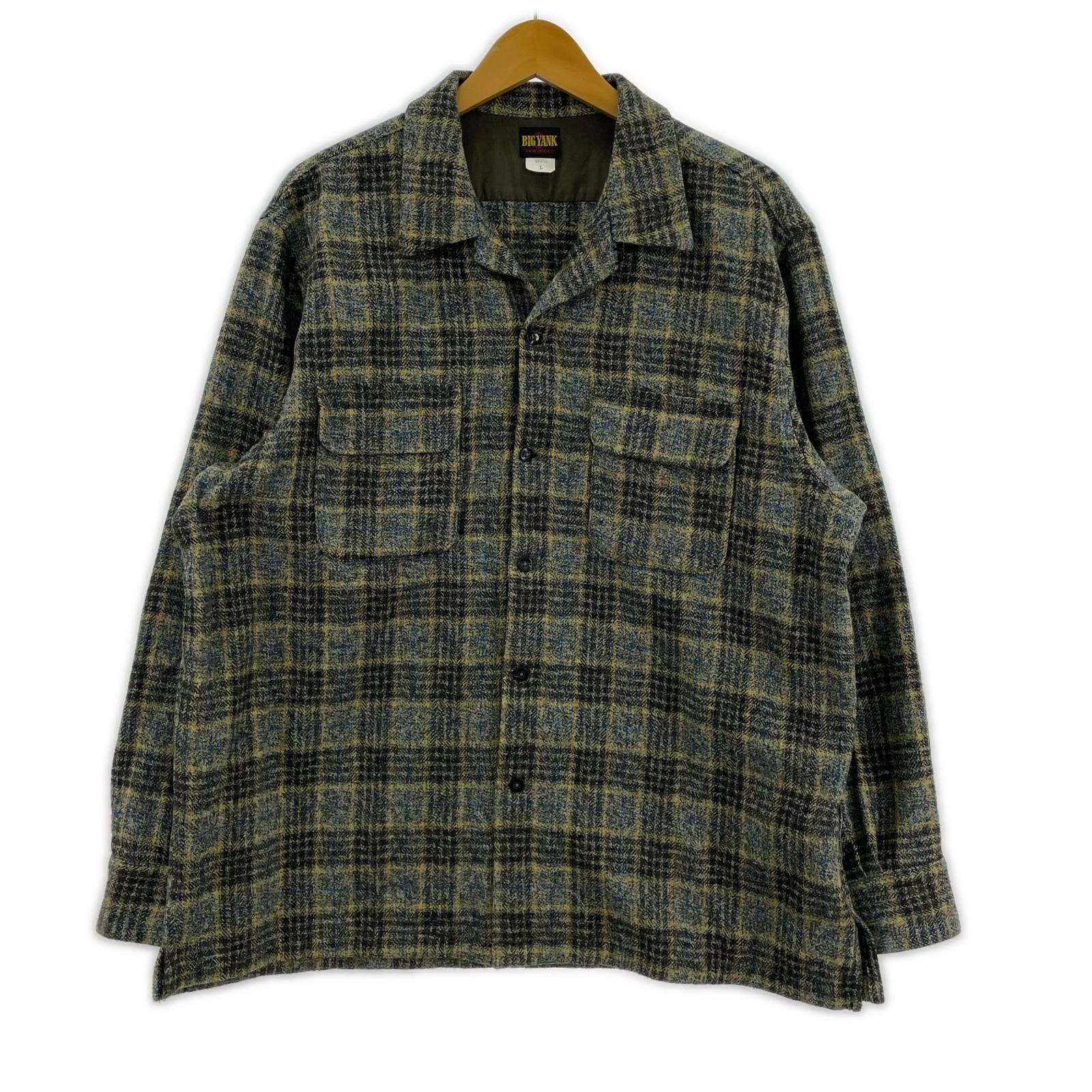 長袖シャツ ROGER SHIRT COTTON TWEED CHECK L L