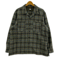 長袖シャツ ROGER SHIRT COTTON TWEED CHECK L L