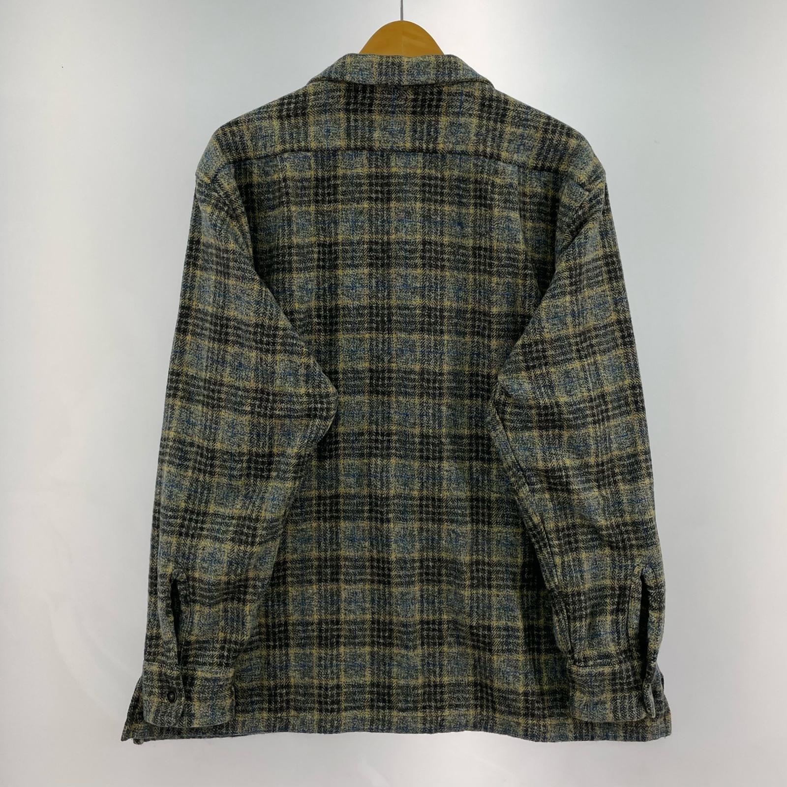 長袖シャツ ROGER SHIRT COTTON TWEED CHECK L L