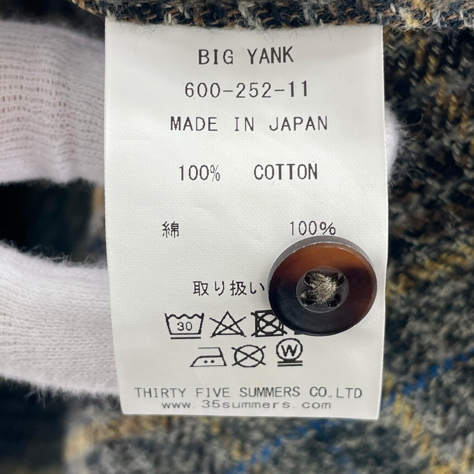 長袖シャツ ROGER SHIRT COTTON TWEED CHECK L L
