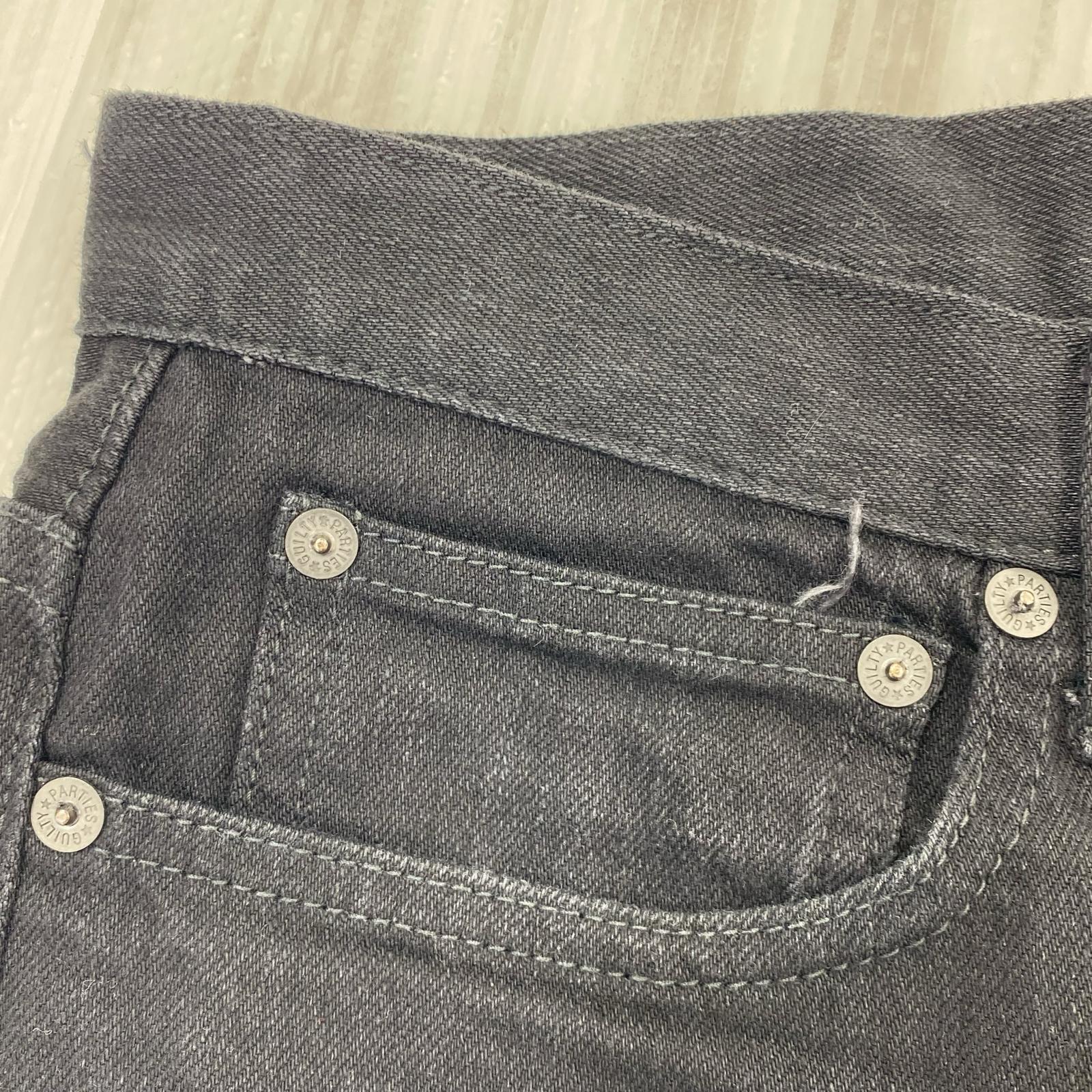 デニムパンツ SLIM STRETCH JEANS BLK L L ブラック