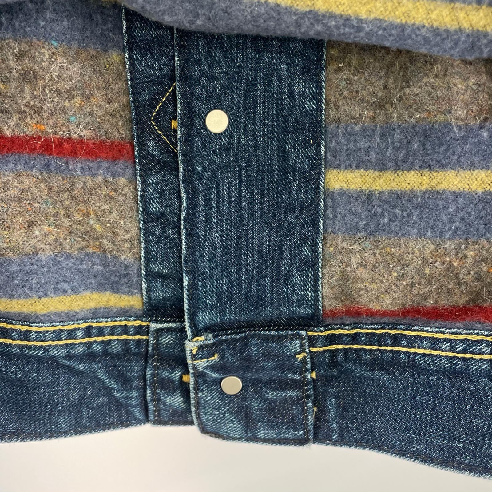 デニムジャケット 101LJ SD Storm Rider Denim Jacket (XL) ブルー