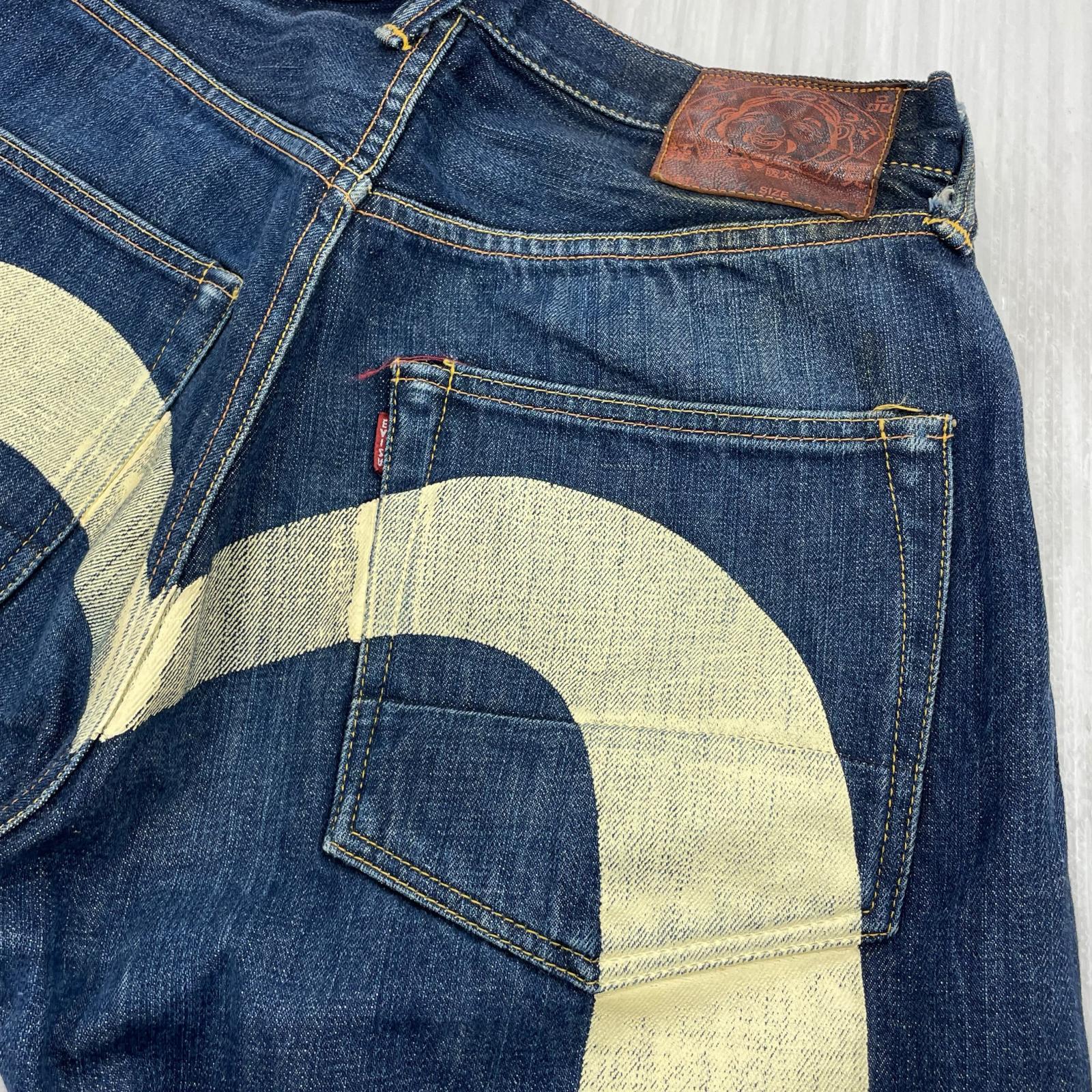 デニムパンツ EVISU No.2 2001 白 大黒