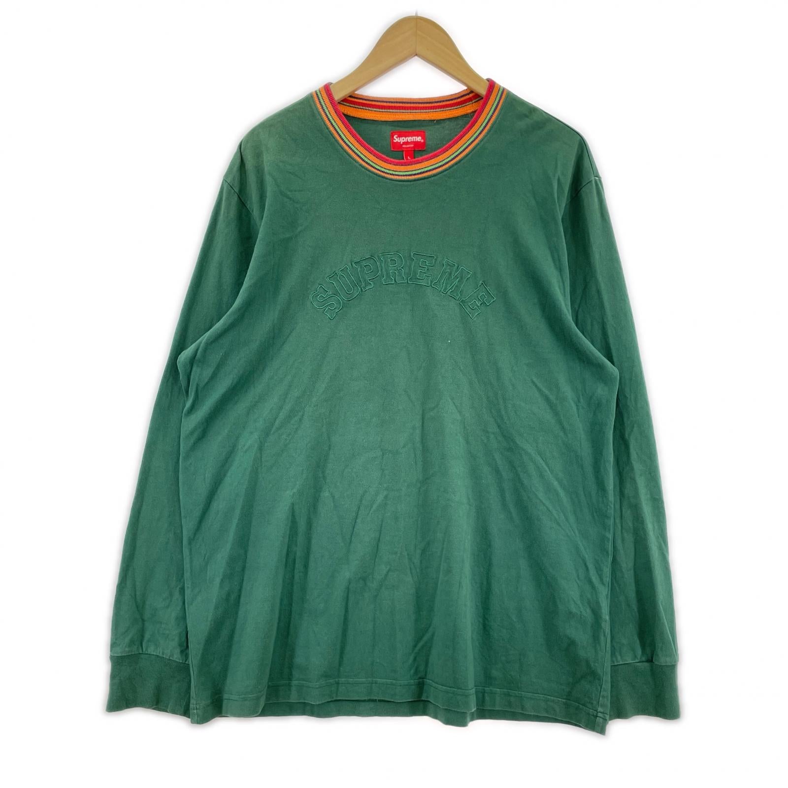 長袖Tシャツ 緑 L L グリーン