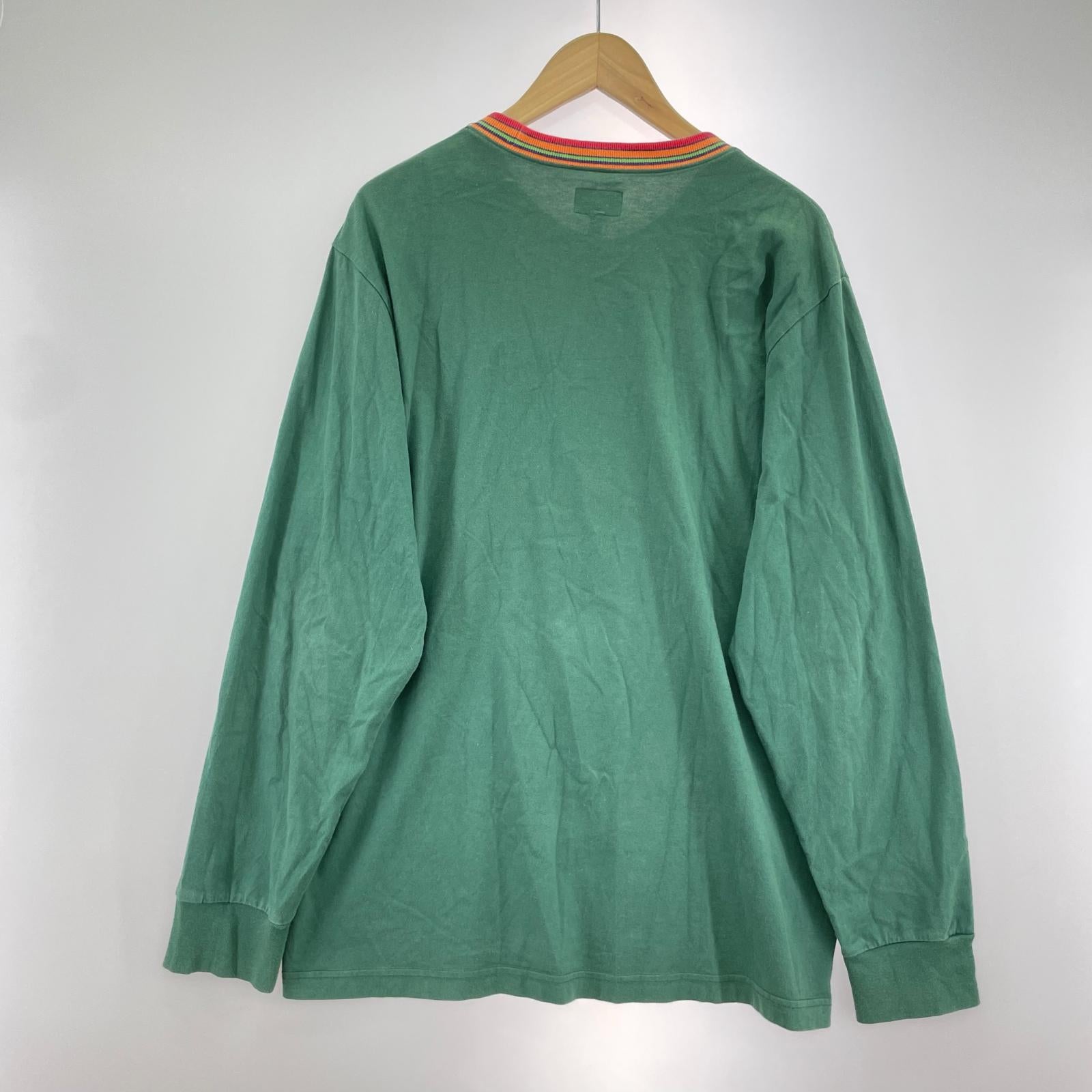 長袖Tシャツ 緑 L L グリーン
