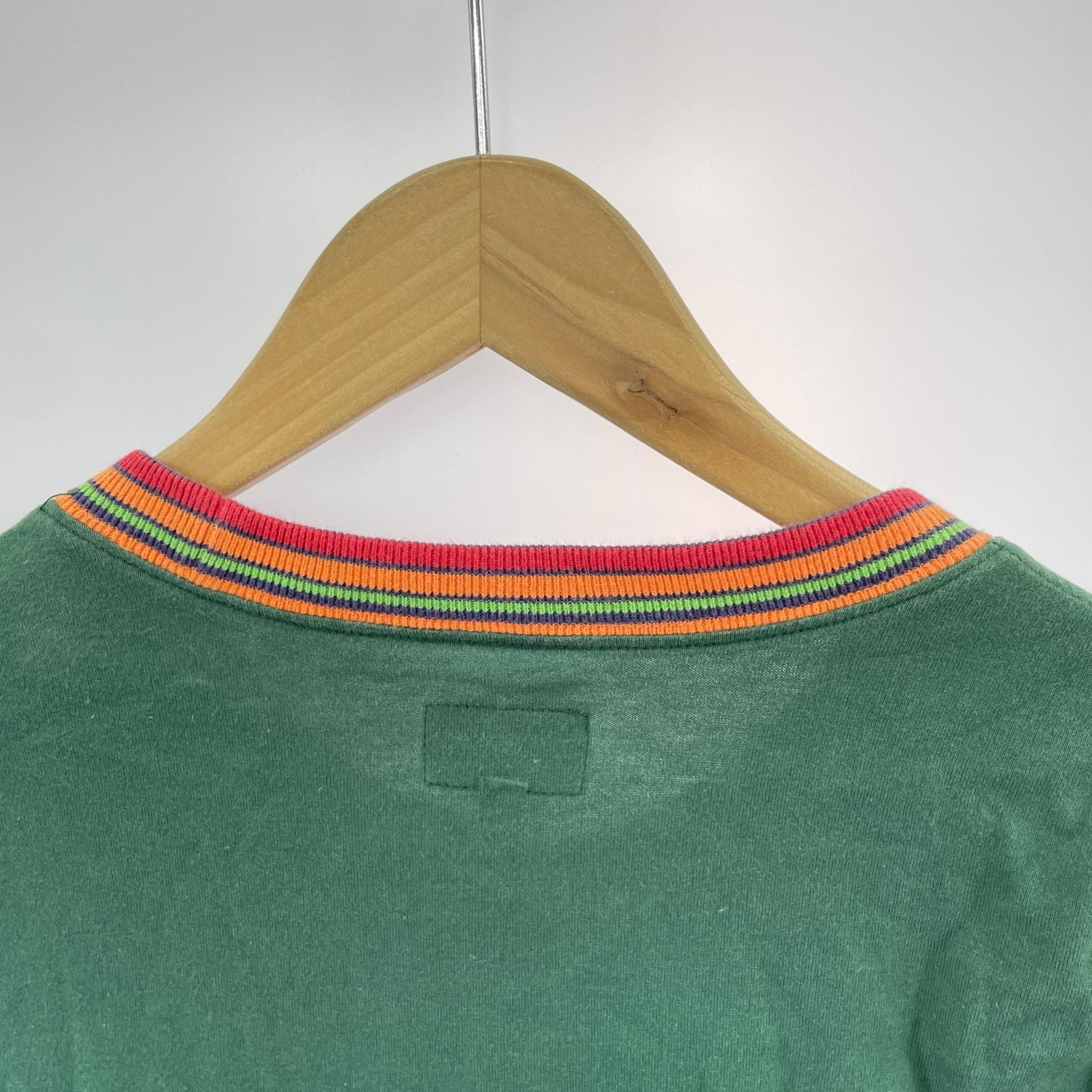 長袖Tシャツ 緑 L L グリーン