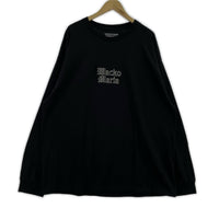 長袖Tシャツ 24SS ロゴ刺繍 ブラック(XXL) ブラック