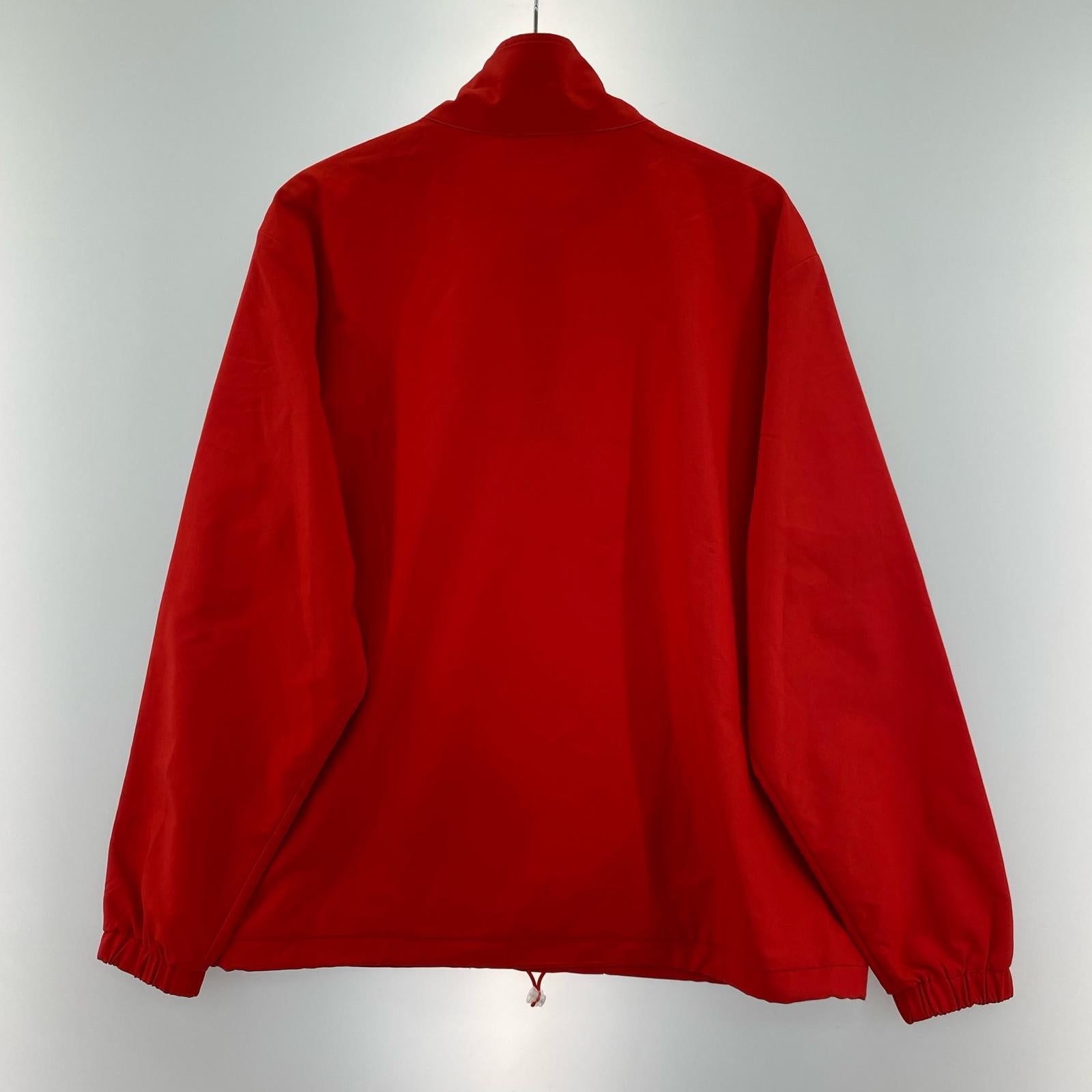 その他トップス ナイロンハーフジップカットソー レッド S S レッド