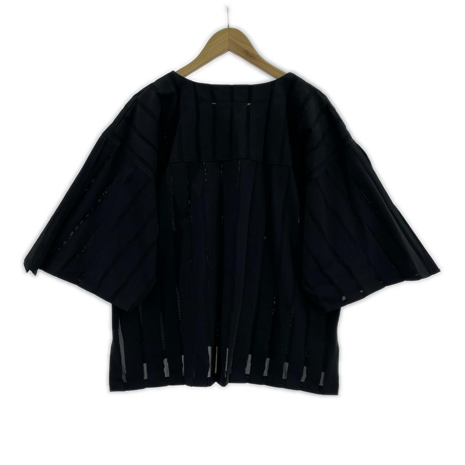 半袖Tシャツ 21SS OPAL STRIPE TOP 黒 2