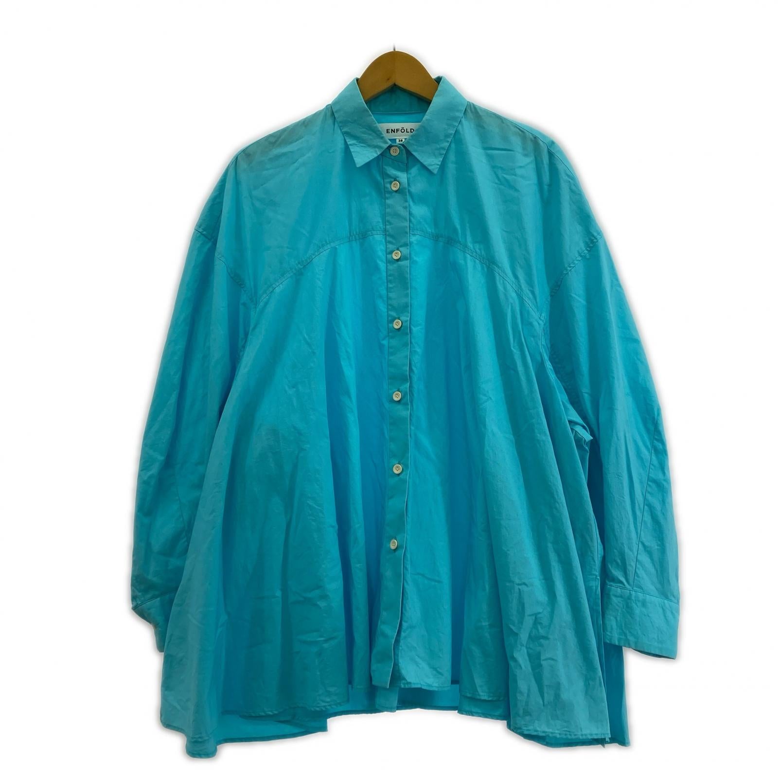 長袖シャツ CO BROAD 3D SLEEVE SHIRT ブルー(38) 38 ブルー