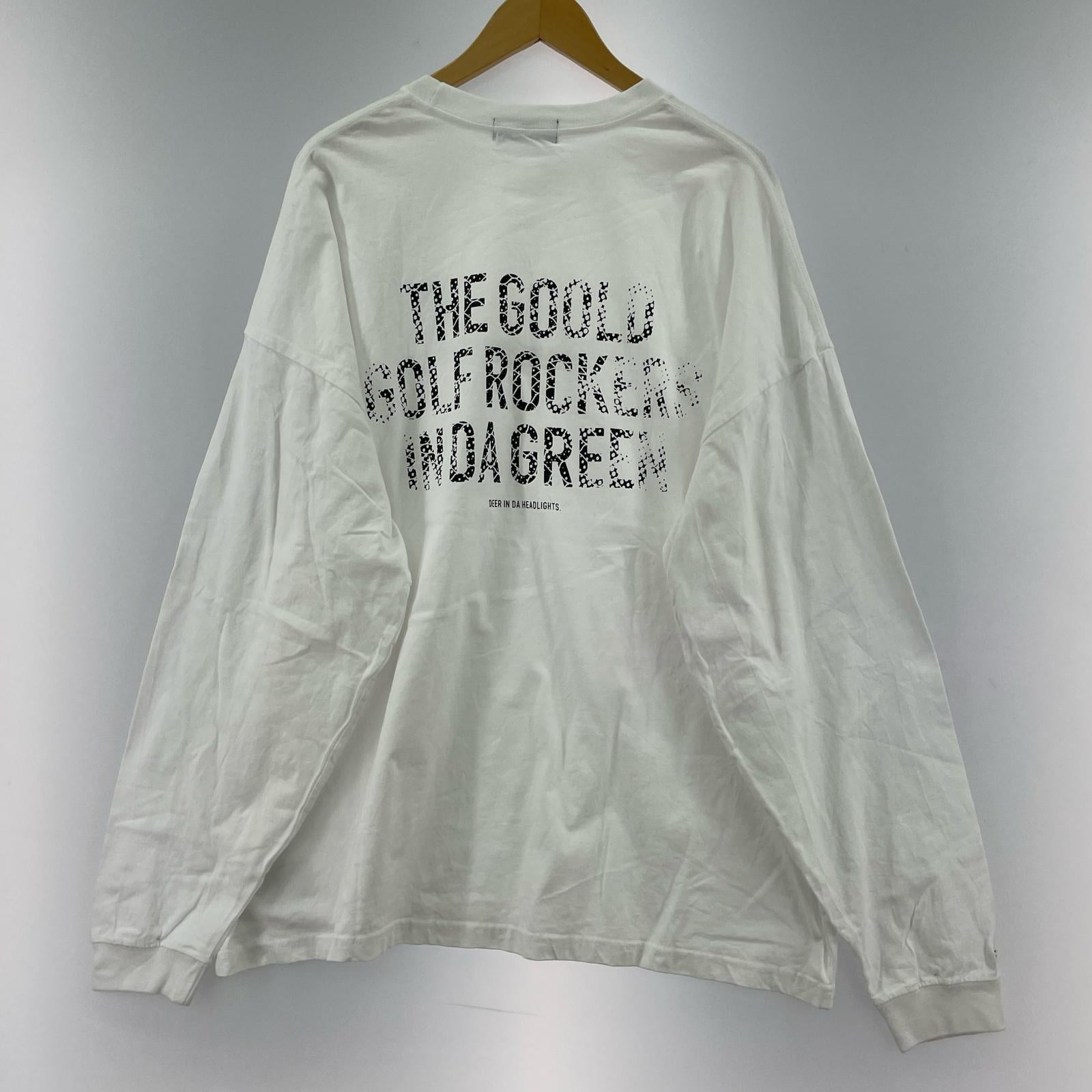 長袖Tシャツ goold golf rockers 白(XL) ホワイト