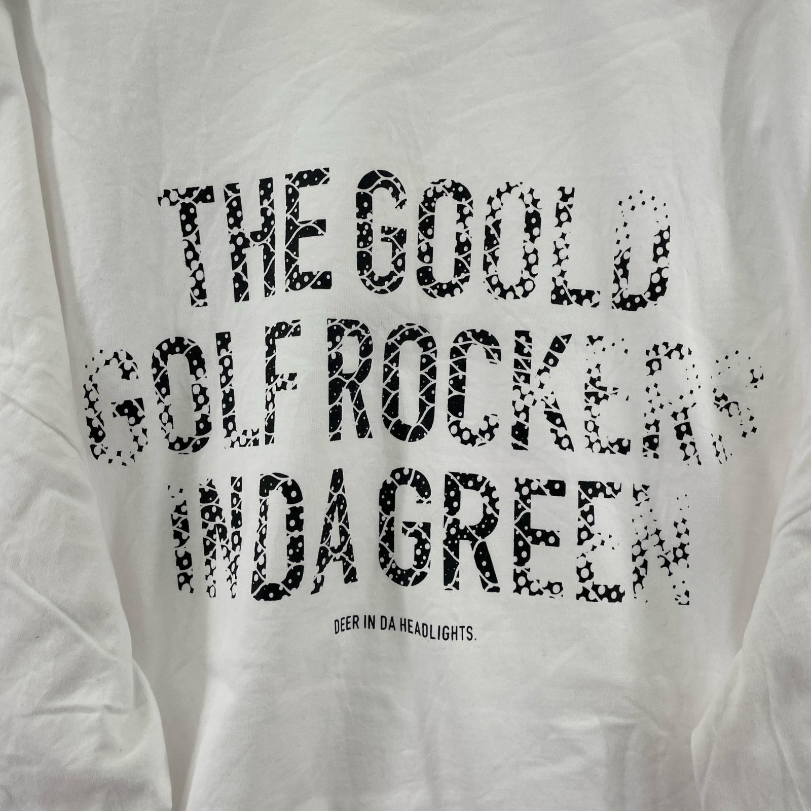 長袖Tシャツ goold golf rockers 白(XL) ホワイト