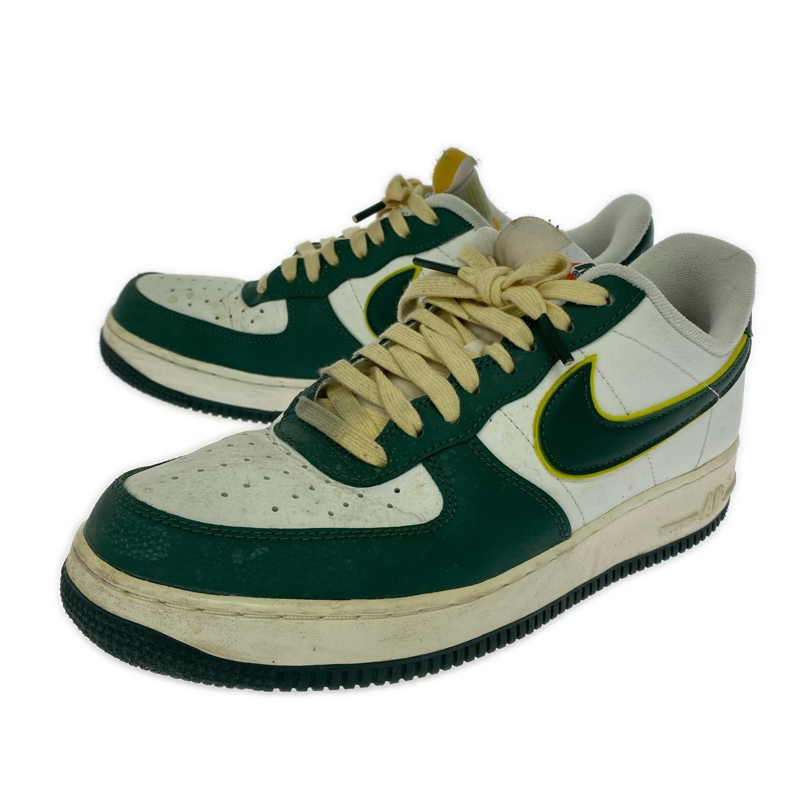 スニーカー AIR FORCE 1 GREEN/WHT 26.5cm 26.5cm (US8 1/2 UK8 EU43)