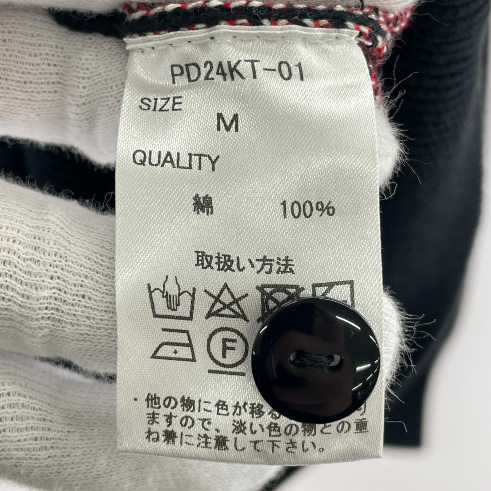 ニット アーガイル M ブラック