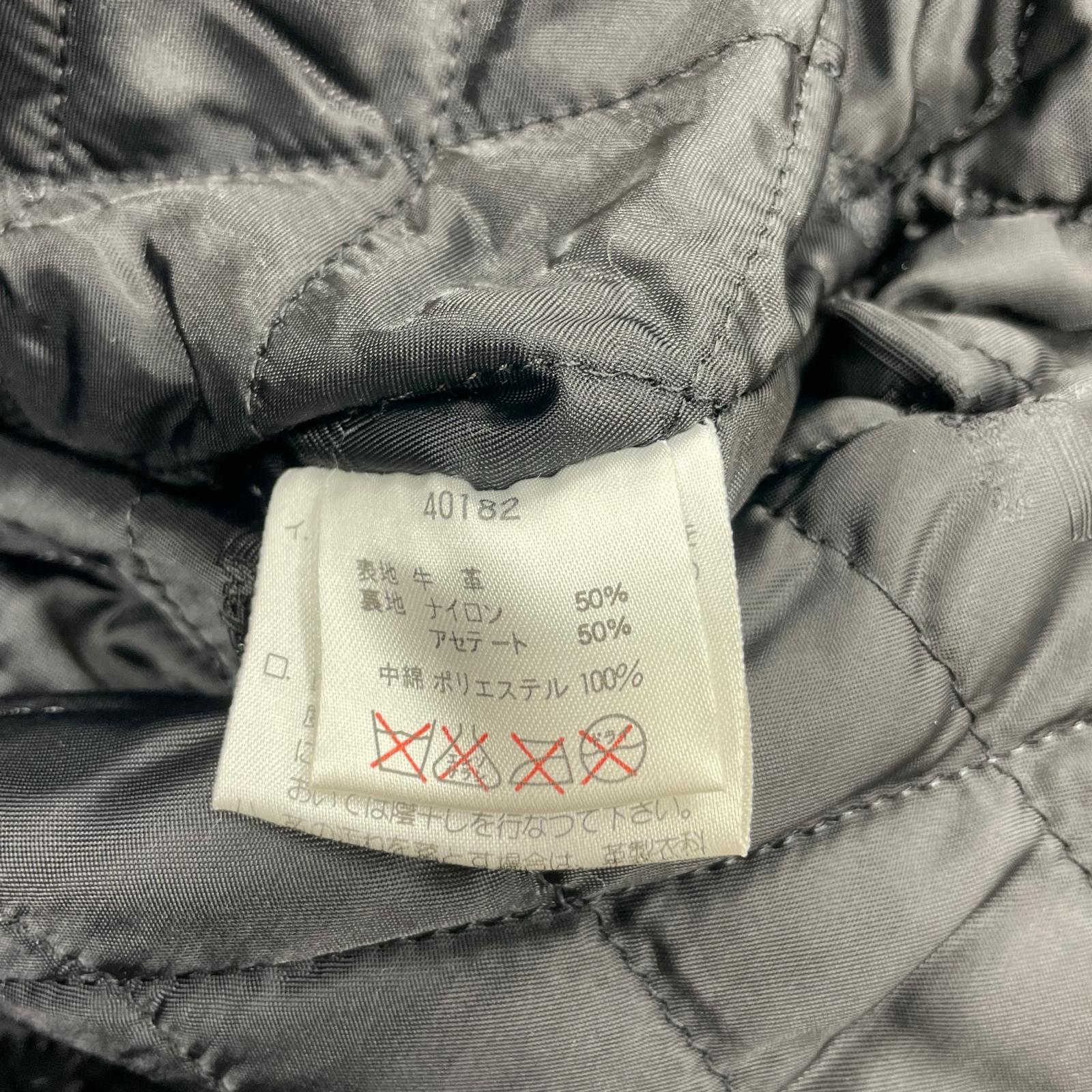 ライダースジャケット レザー シングルライダース M 黒