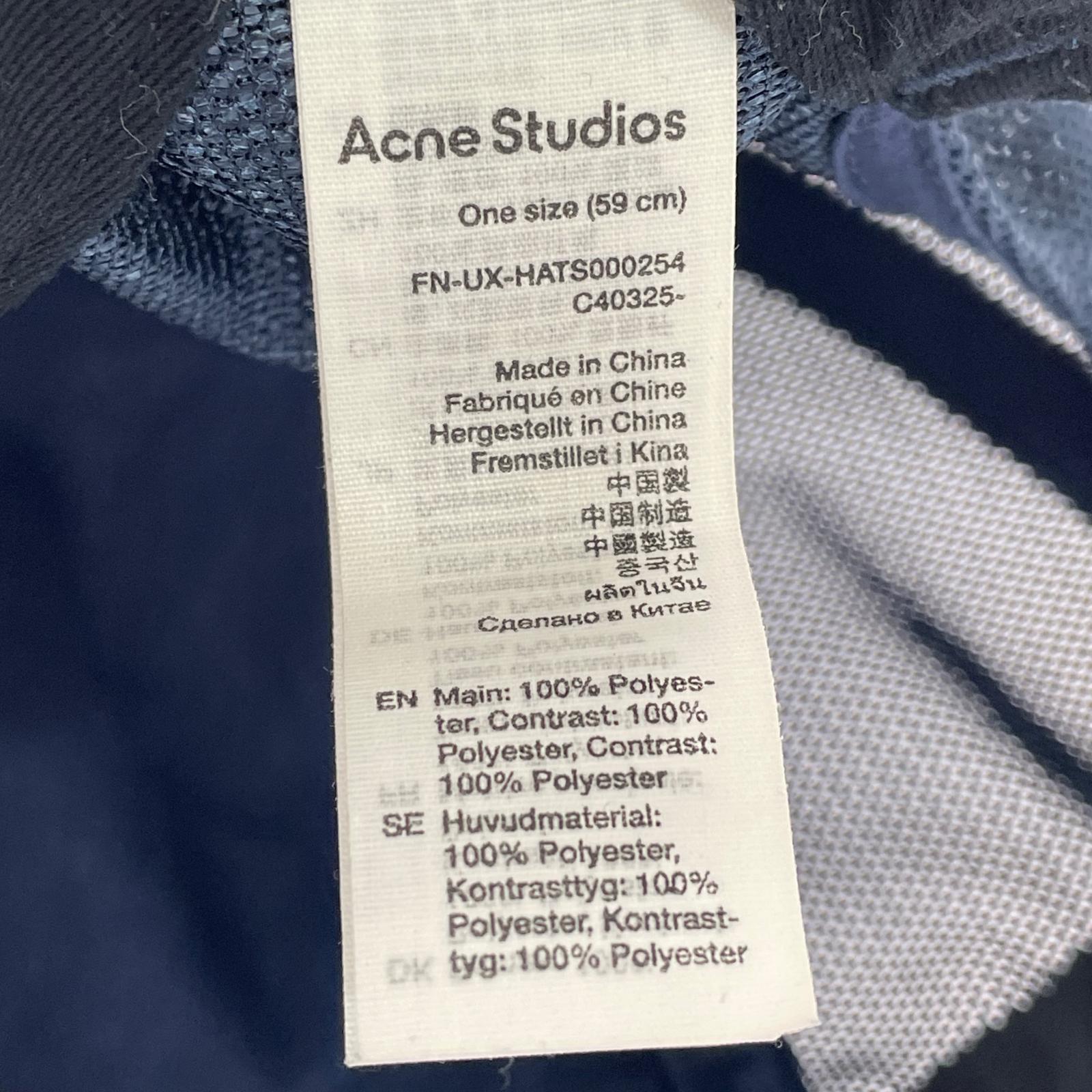 キャップ Acne Studios Logo Mesh Cap 青 ブルー