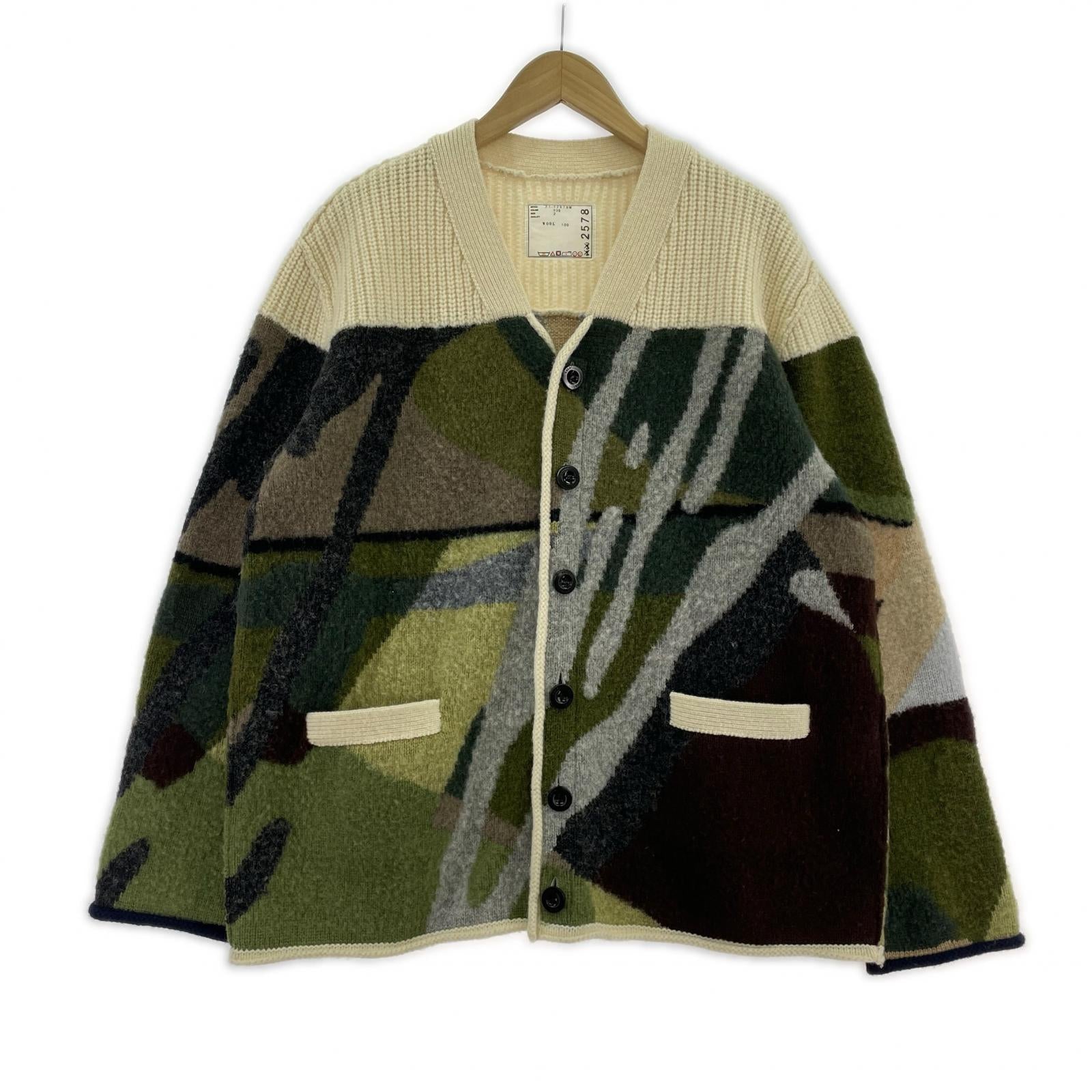 カーディガン KAWS ジャガーニットカーディガン SIZE 2 2 マルチカラー