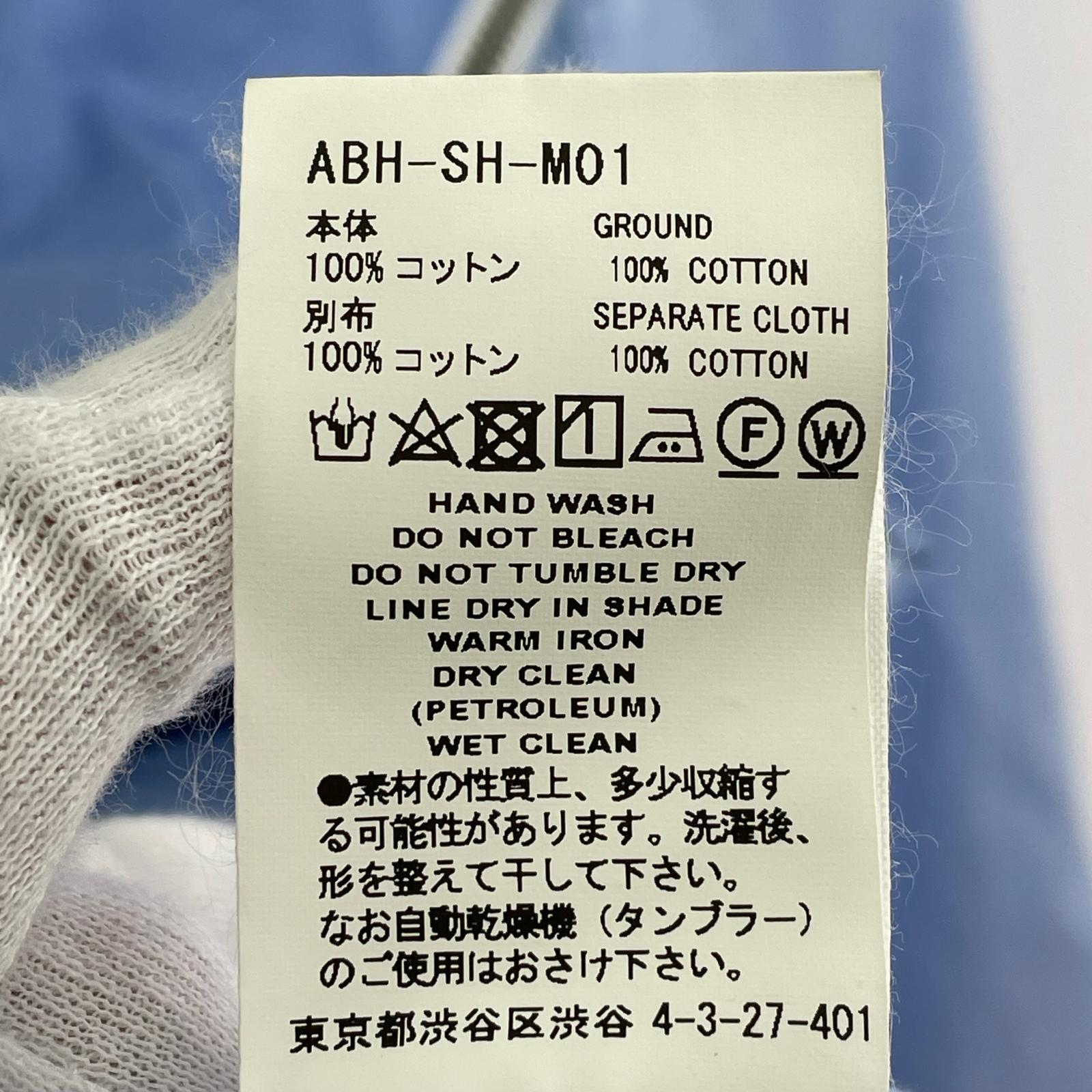 長袖シャツ ZIPPED PLAIN SHIRT 4 4 ブルー