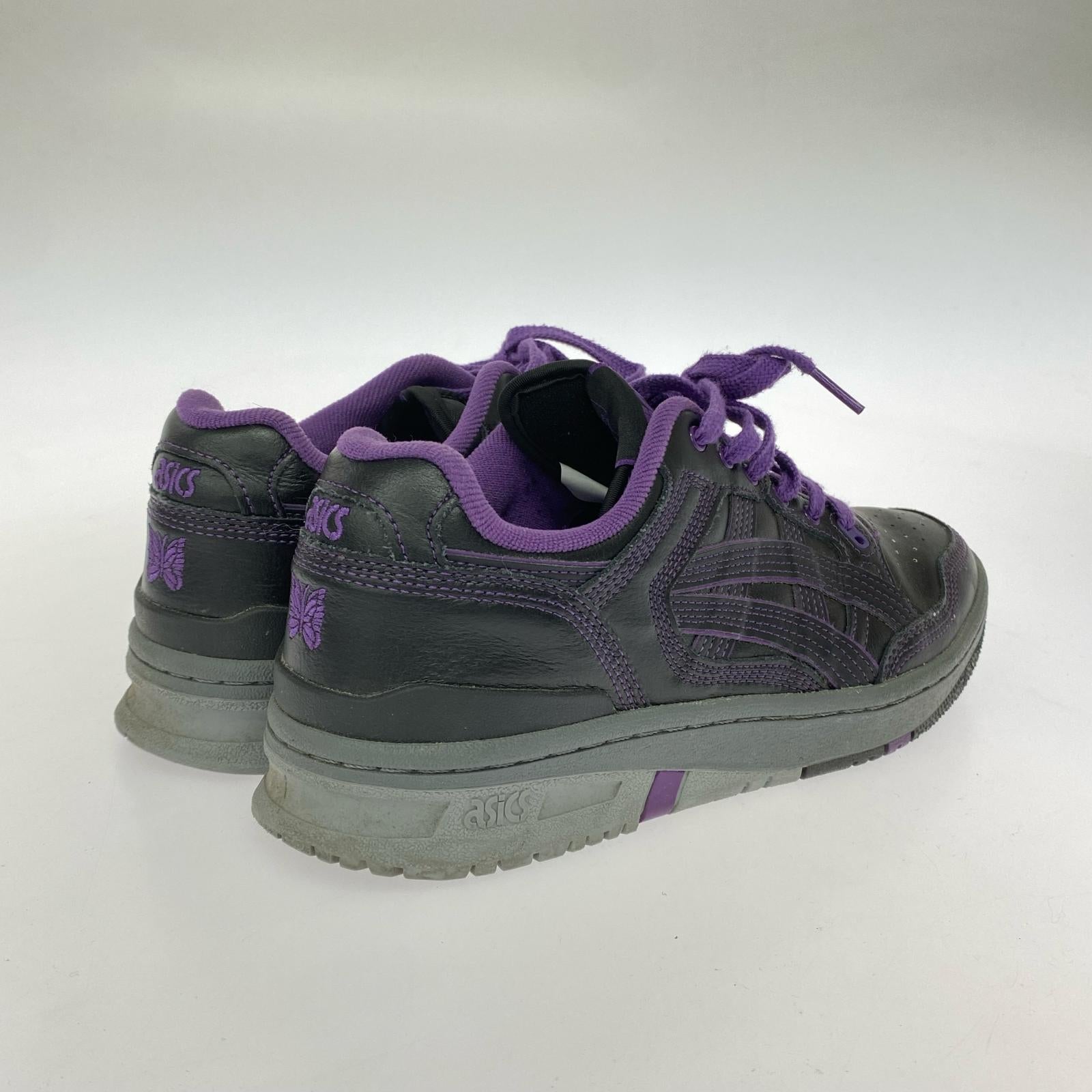 スニーカー ASICS Needls EX89 黒×紫 1201A942 (27) 27cm (US9 UK8 1/2 EU44) ブラック