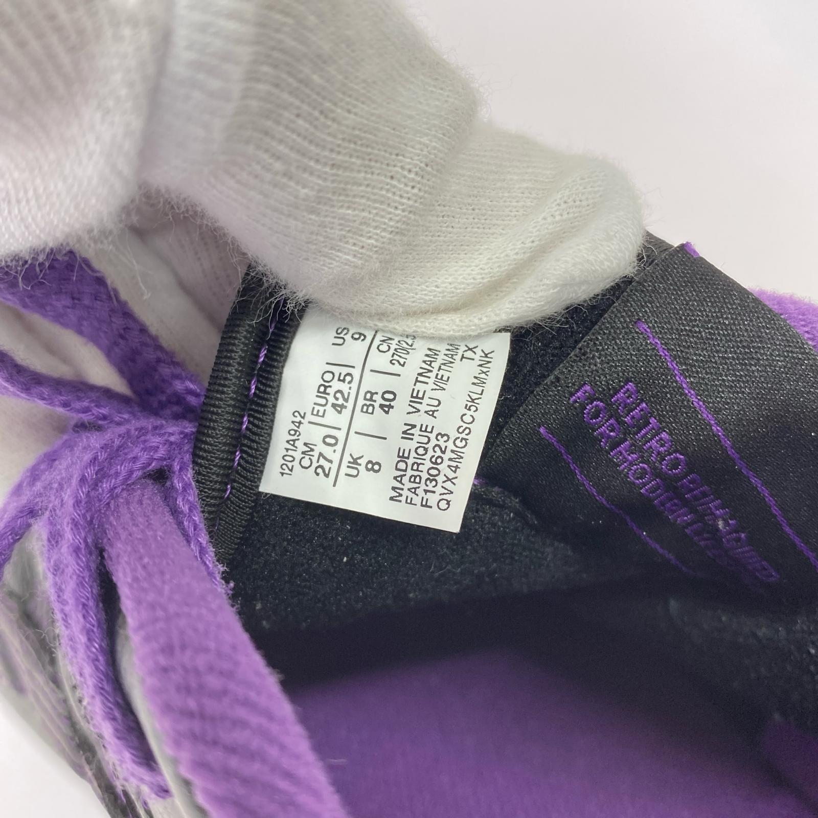 スニーカー ASICS Needls EX89 黒×紫 1201A942 (27) 27cm (US9 UK8 1/2 EU44) ブラック