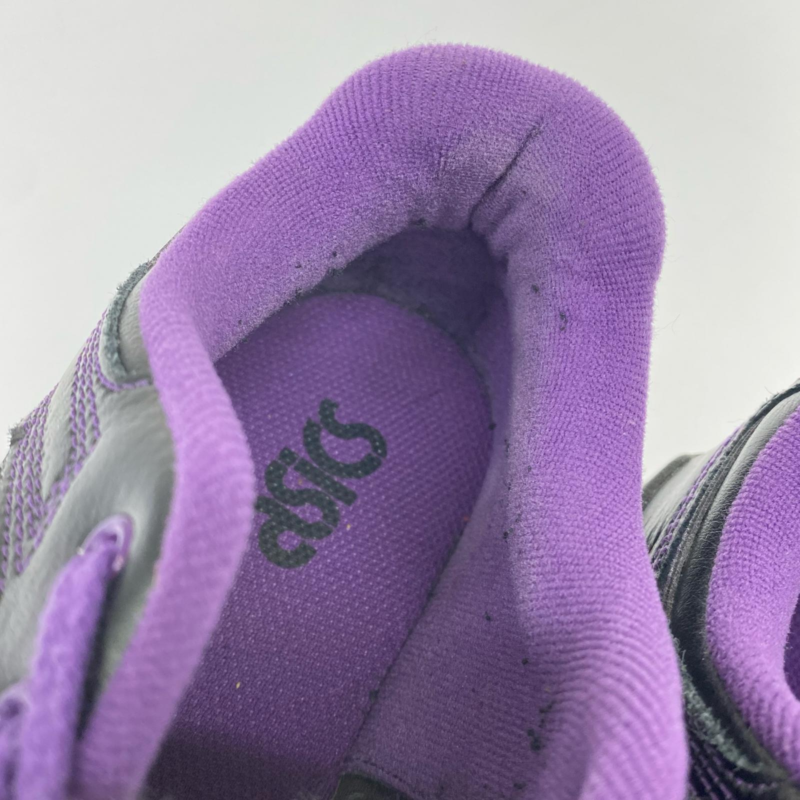スニーカー ASICS Needls EX89 黒×紫 1201A942 (27) 27cm (US9 UK8 1/2 EU44) ブラック