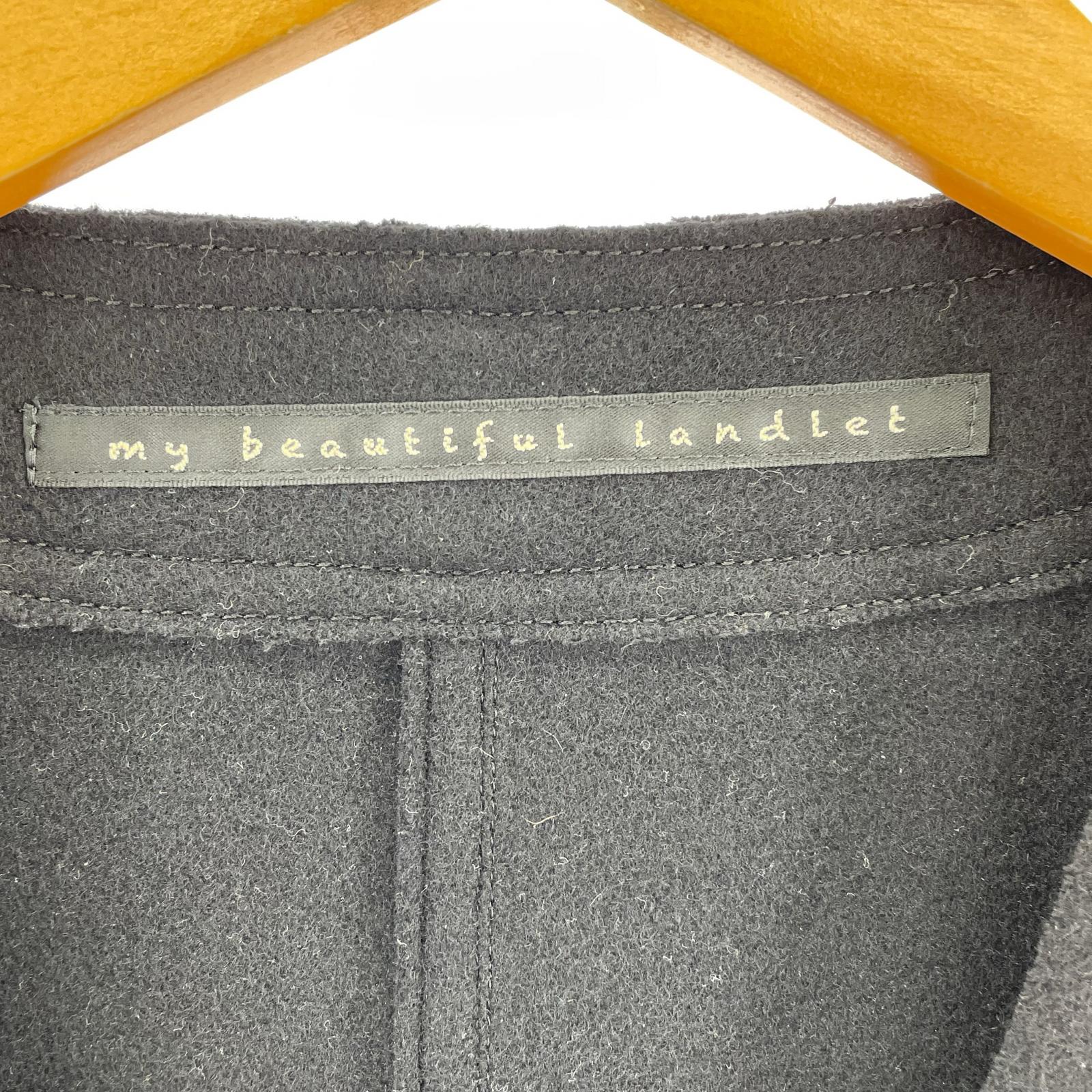 ジャケット MELTON FABRIC VEST 1 ブラック