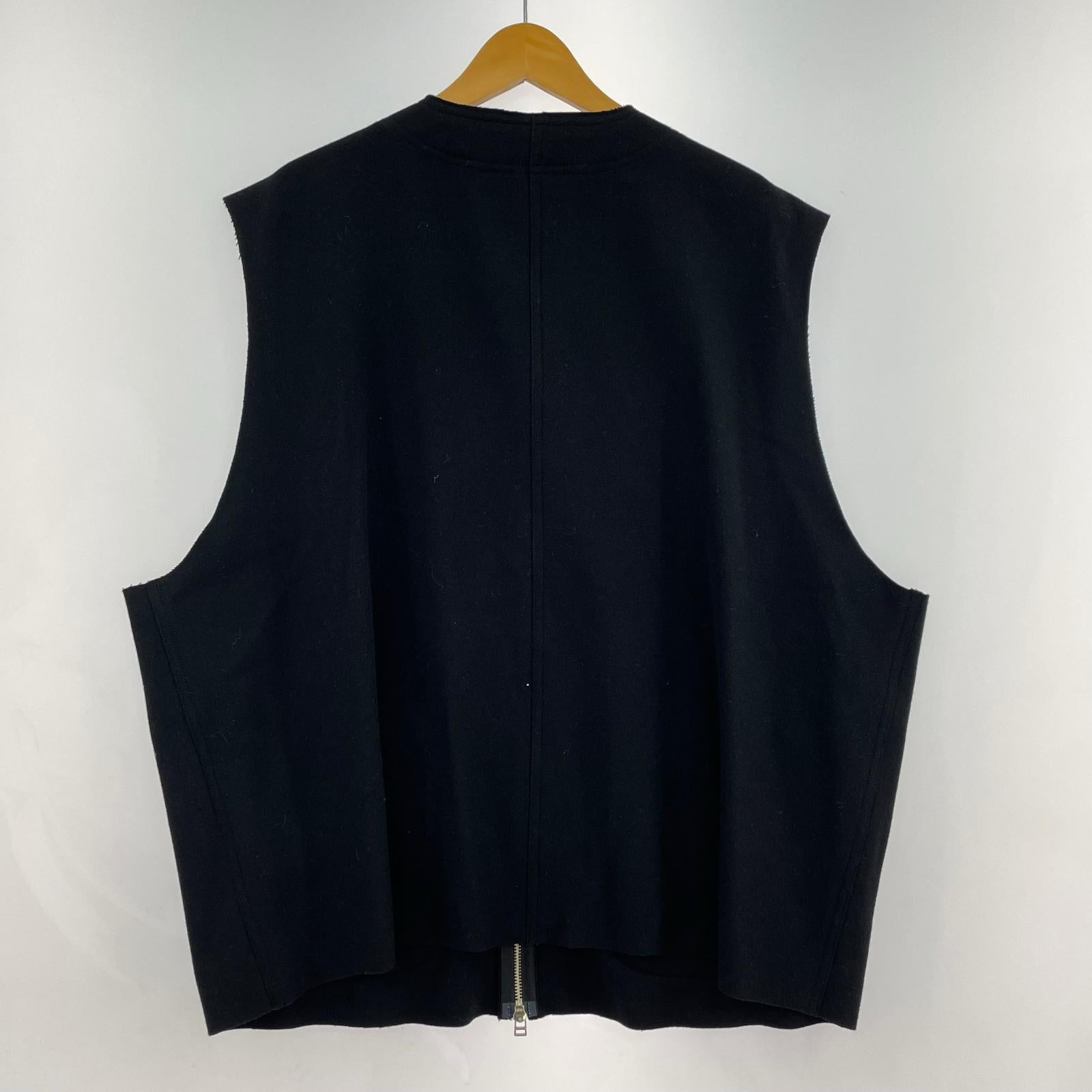 ジャケット MELTON FABRIC VEST 1 ブラック