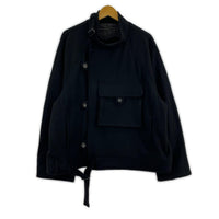 ジャケット MELTON FABRIC MOTORCYCLE JACKET 0 ブラック