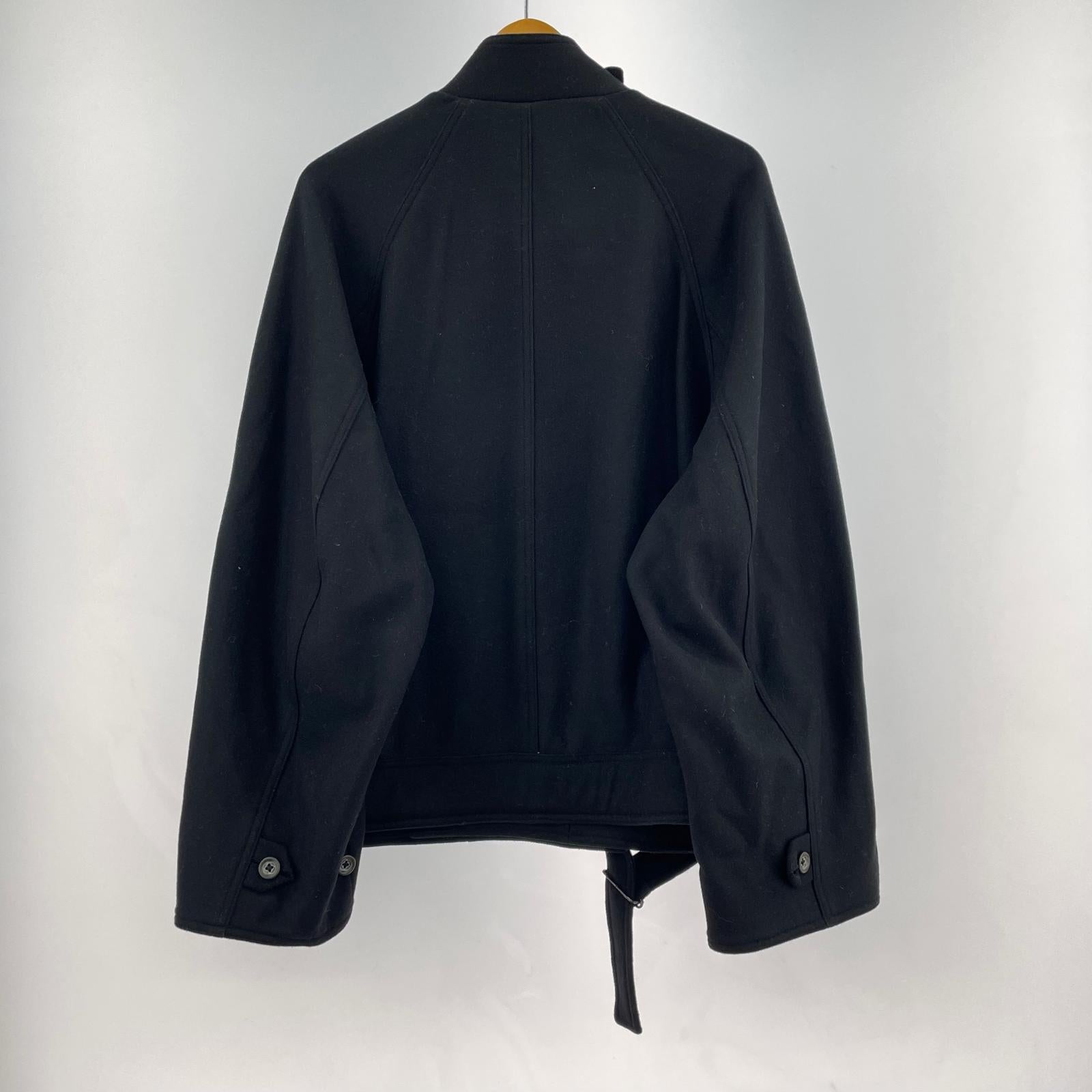 ジャケット MELTON FABRIC MOTORCYCLE JACKET 0 ブラック